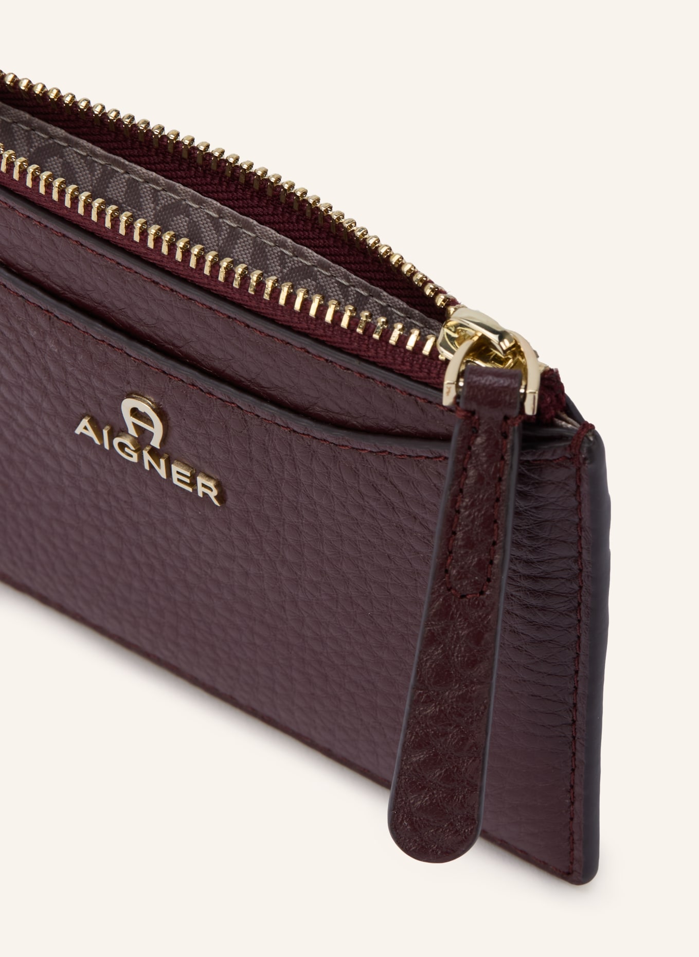 AIGNER Kartenetui MARIKA: DUNKELROT / GOLD