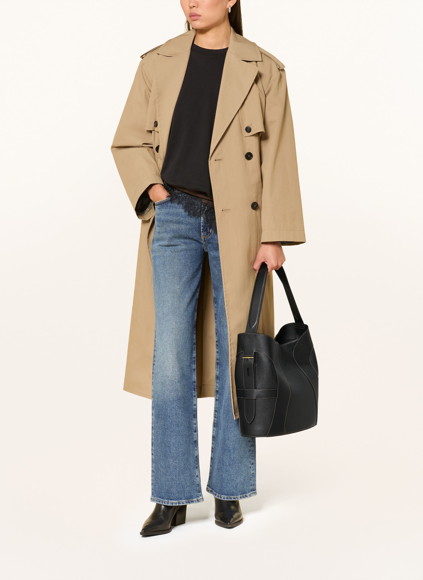 AIGNER DEBORAH Bucket bag: BLACK / GOLD