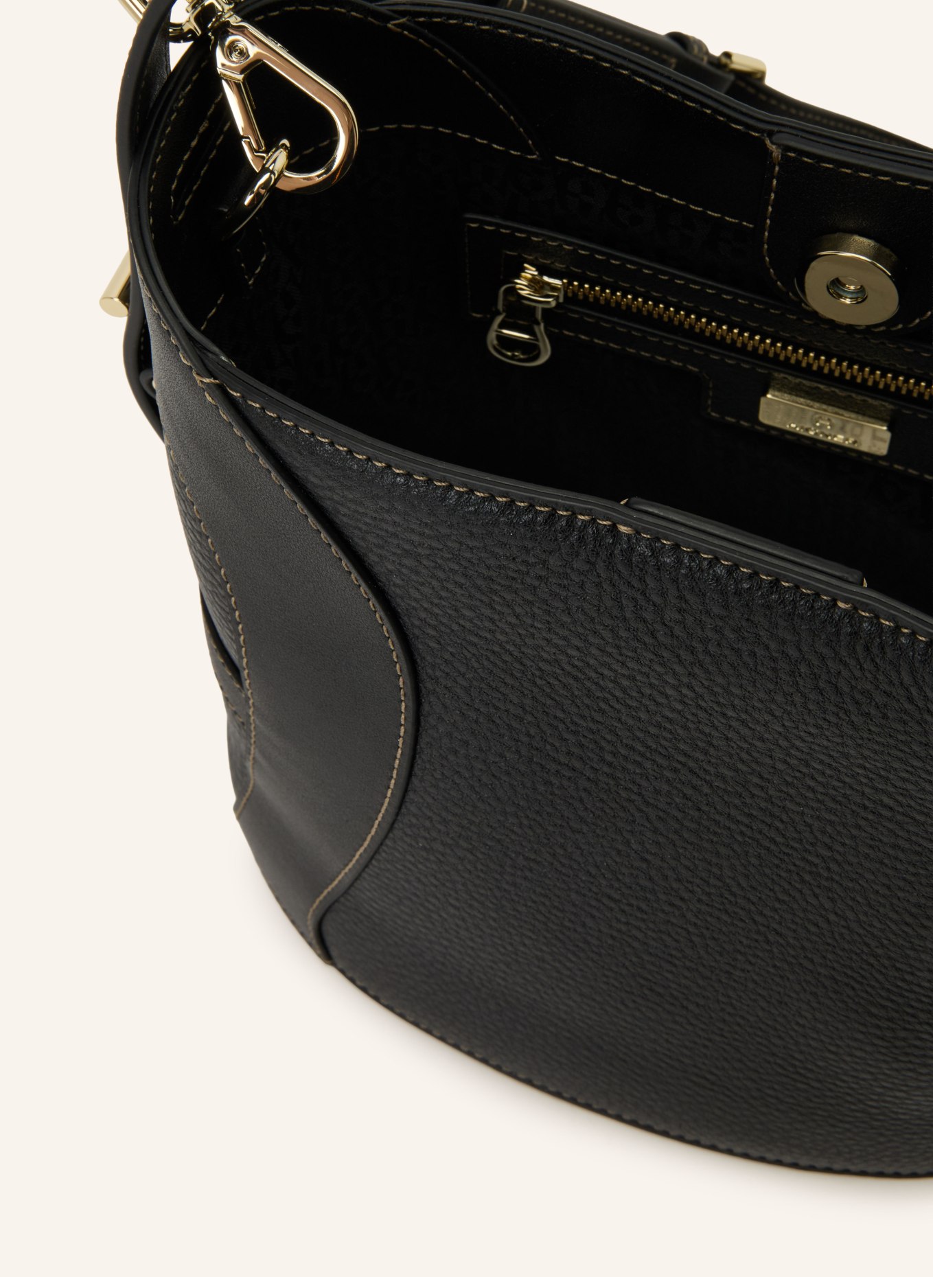 AIGNER Beuteltasche DEBORAH: SCHWARZ / GOLD