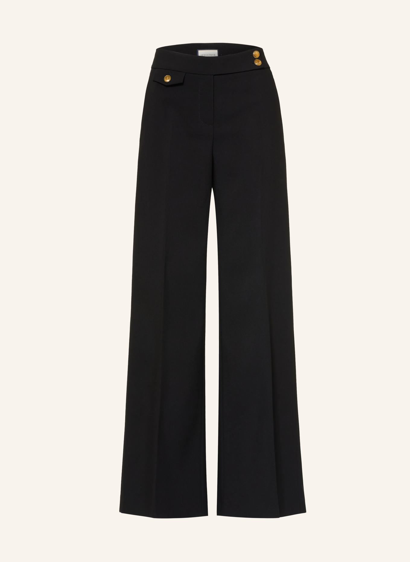 SEDUCTIVE Pantalon palazzo MONA: NOIR