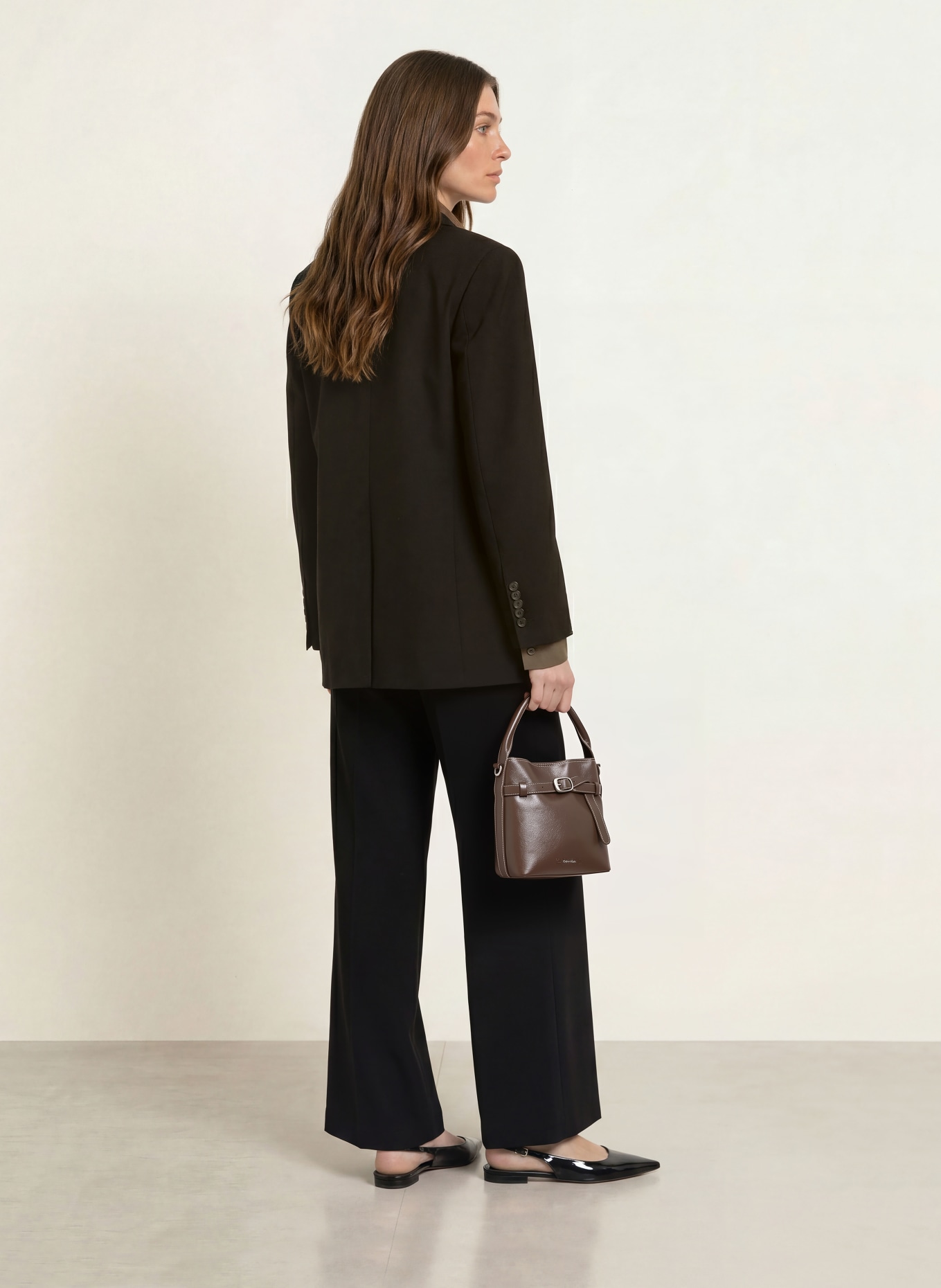SEDUCTIVE Pantalon palazzo MONA: NOIR