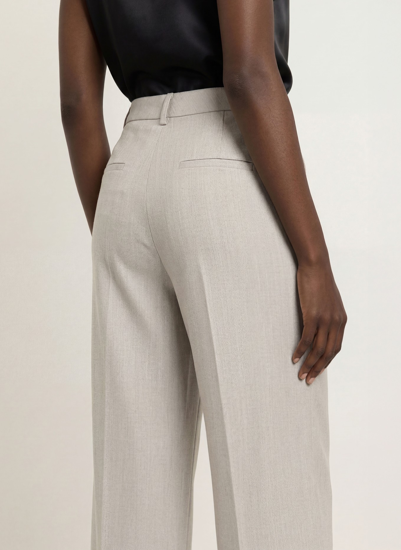 SEDUCTIVE Pantalon palazzo CHRISSY: GRIS CLAIR