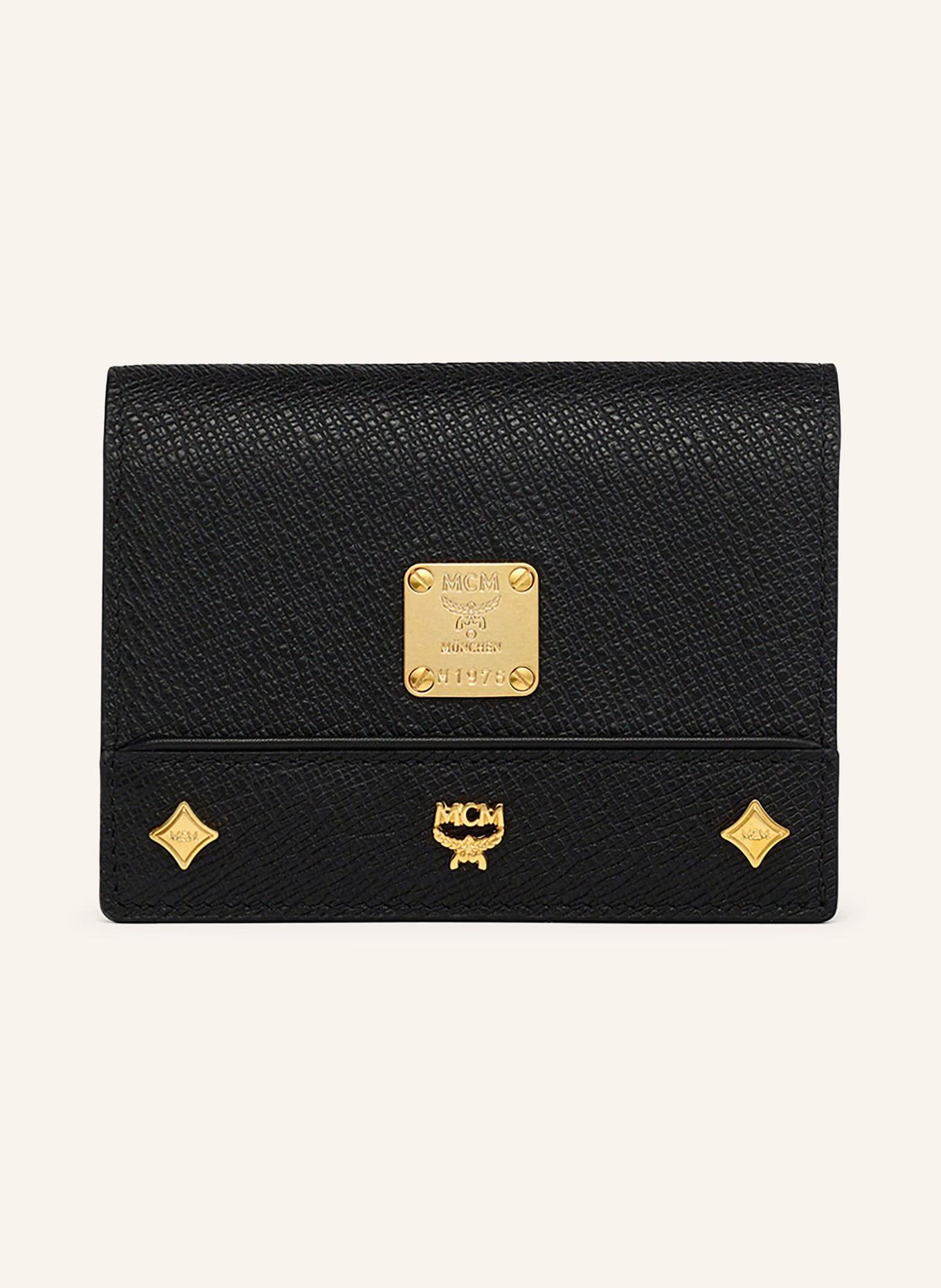 MCM AREN Wallet: BLACK / GOLD