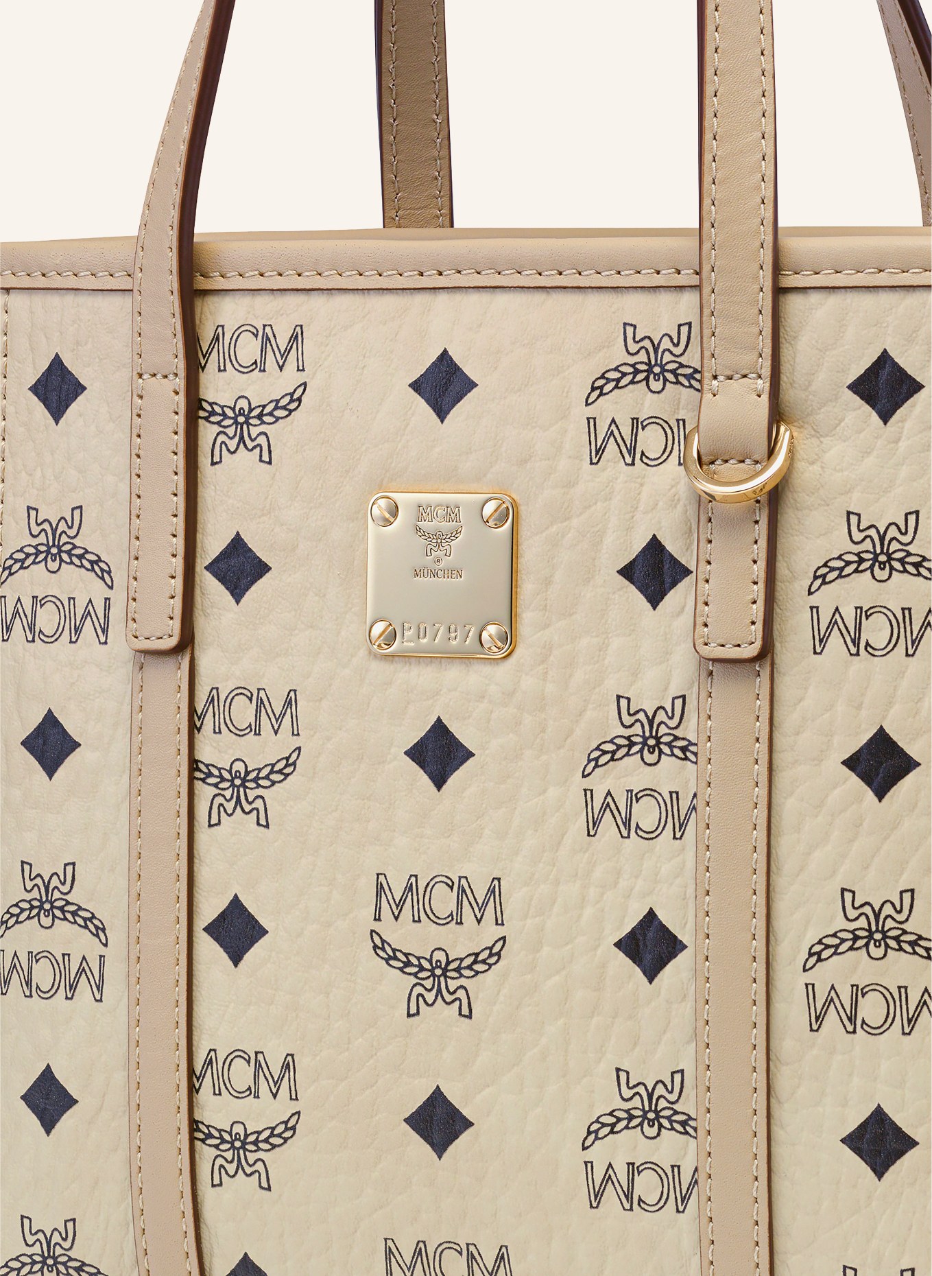 MCM Torebka TONI SMALL: BEŻOWY / ZŁOTY