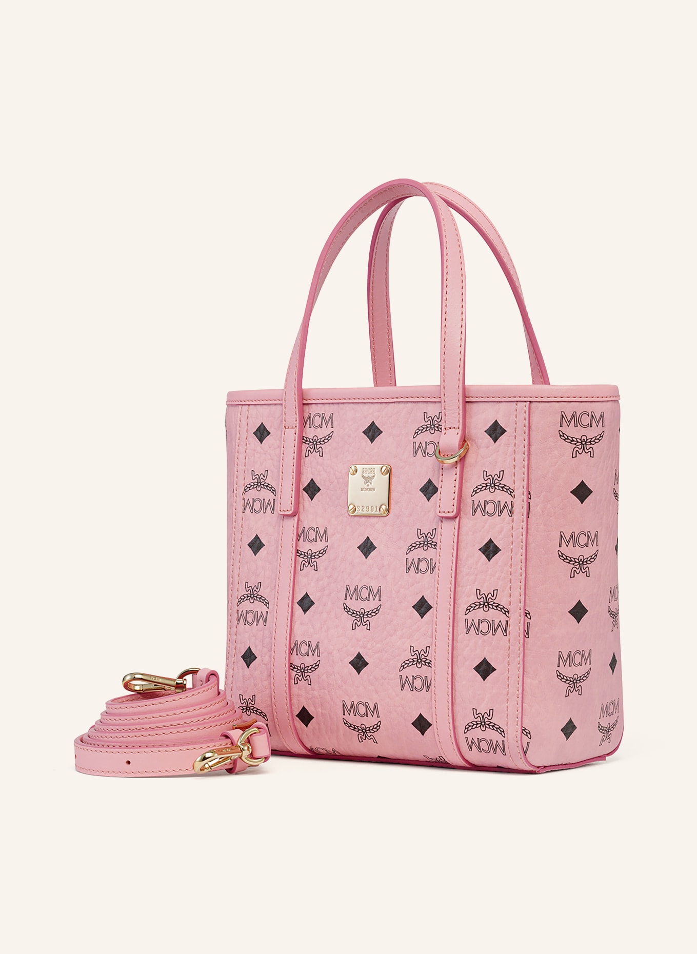 MCM Torebka TONI SMALL: RÓŻOWY / ZŁOTY