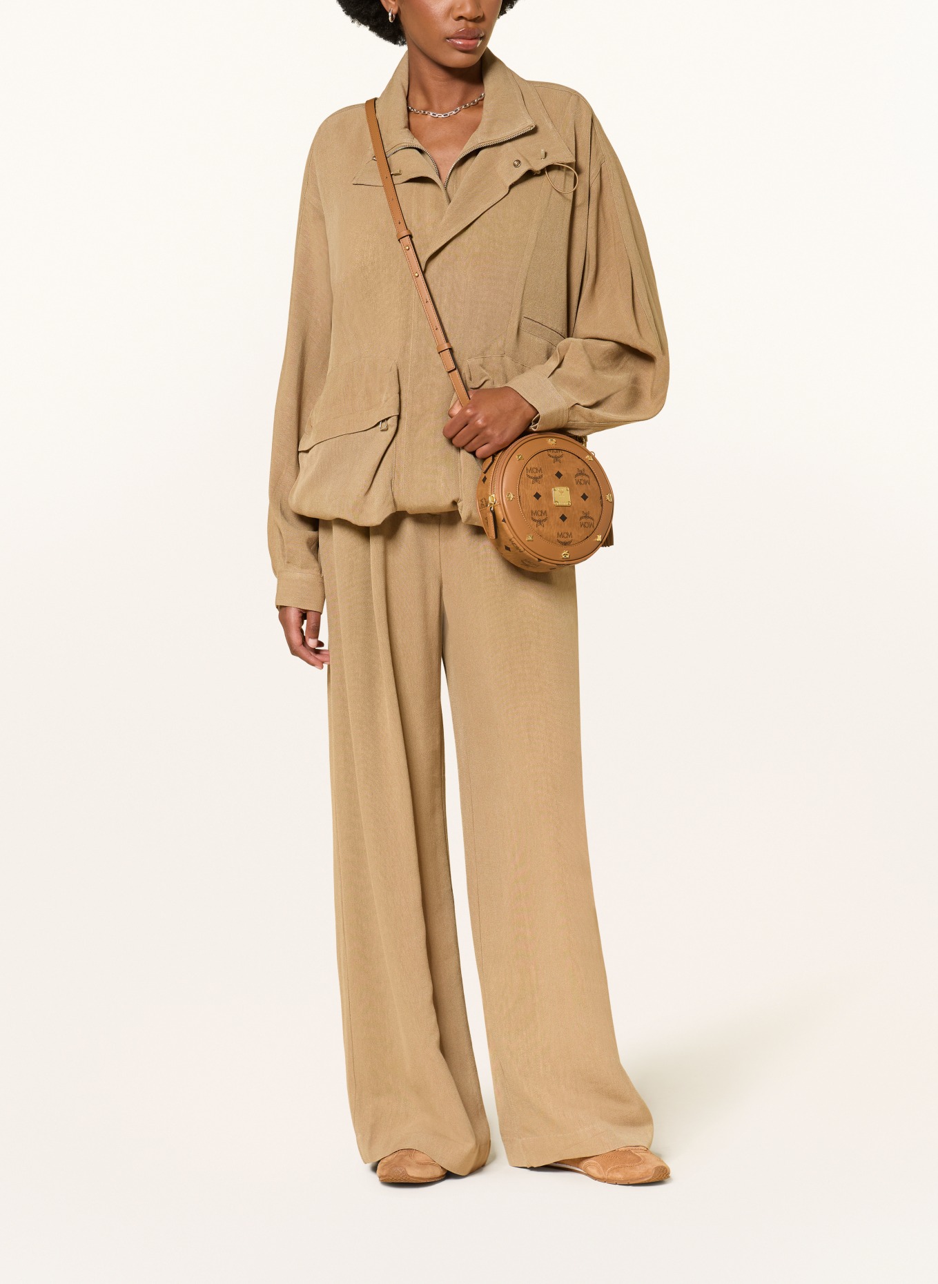 MCM Schoudertas PINA VI: COGNAC