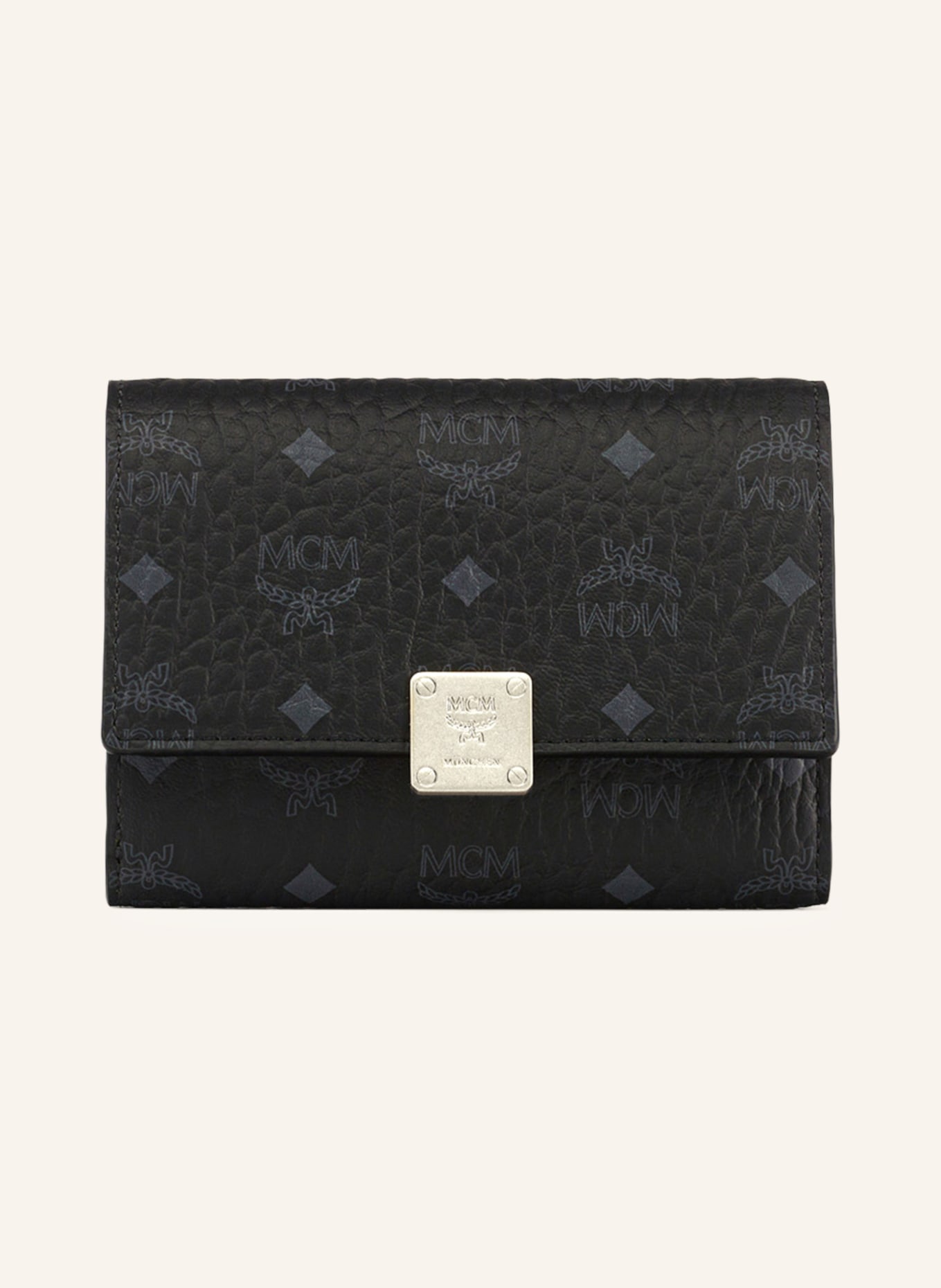 MCM AREN VISETOS Wallet: BLACK / SILVER / LIGHT GRAY