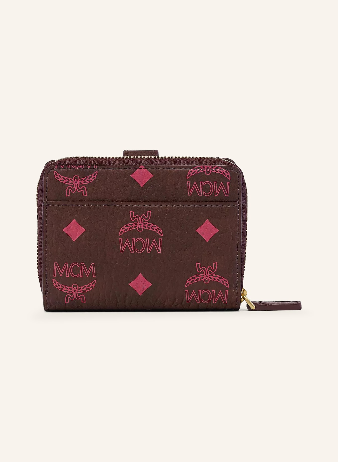 MCM Geldbörse AREN VI: DUNKELBRAUN / FUCHSIA