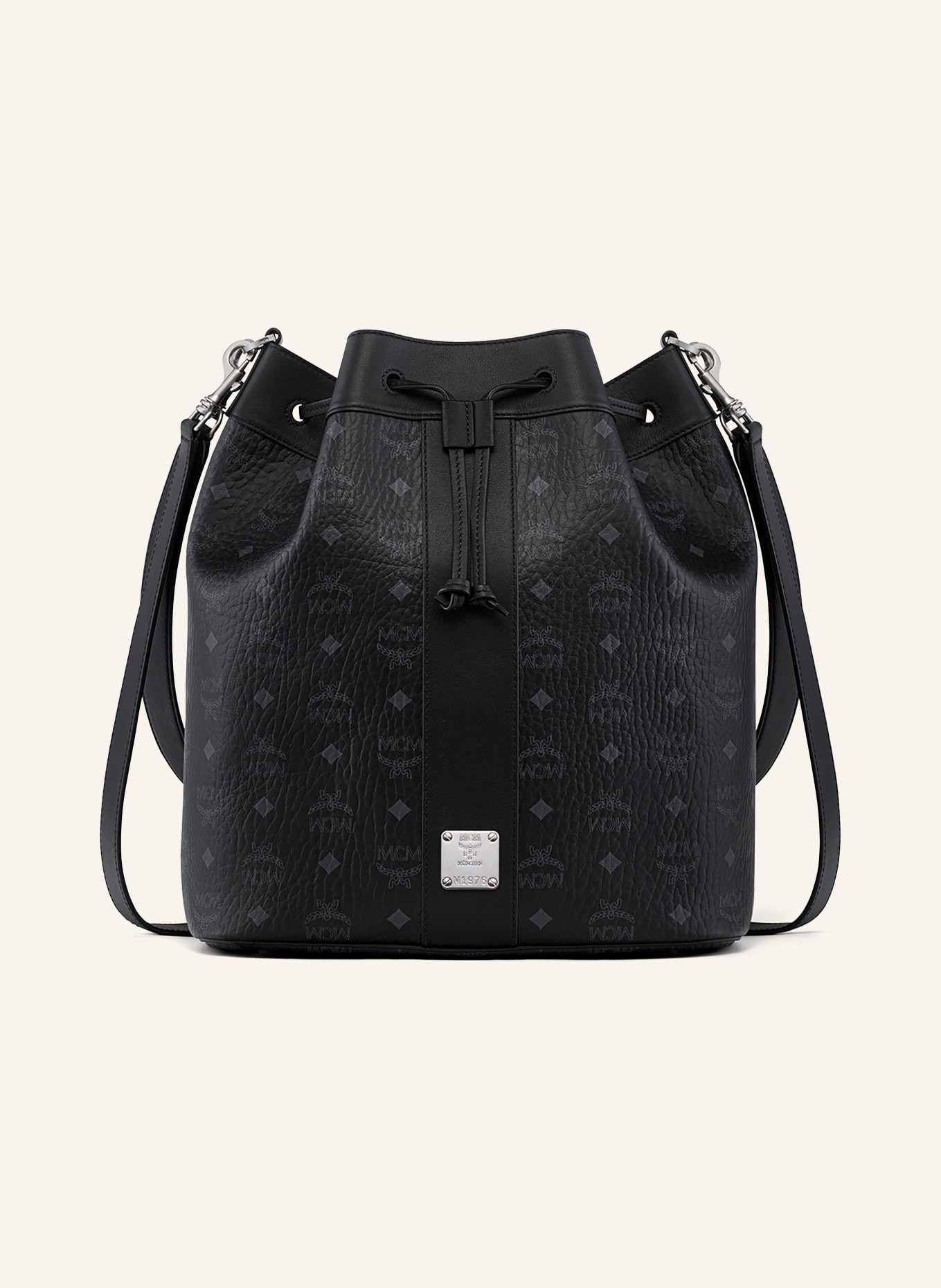 MCM Beuteltasche DESSAU: SCHWARZ