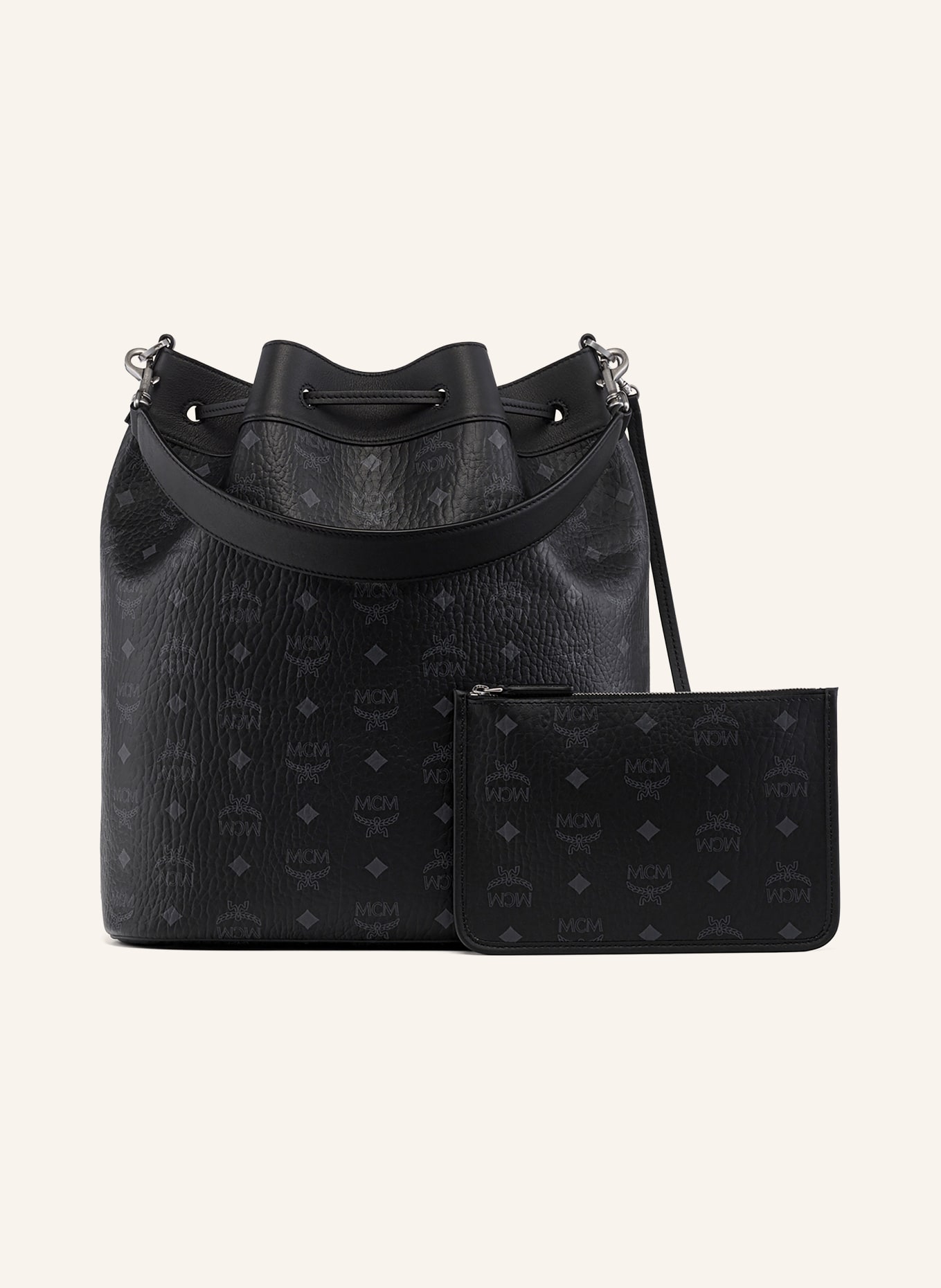 MCM Beuteltasche DESSAU: SCHWARZ
