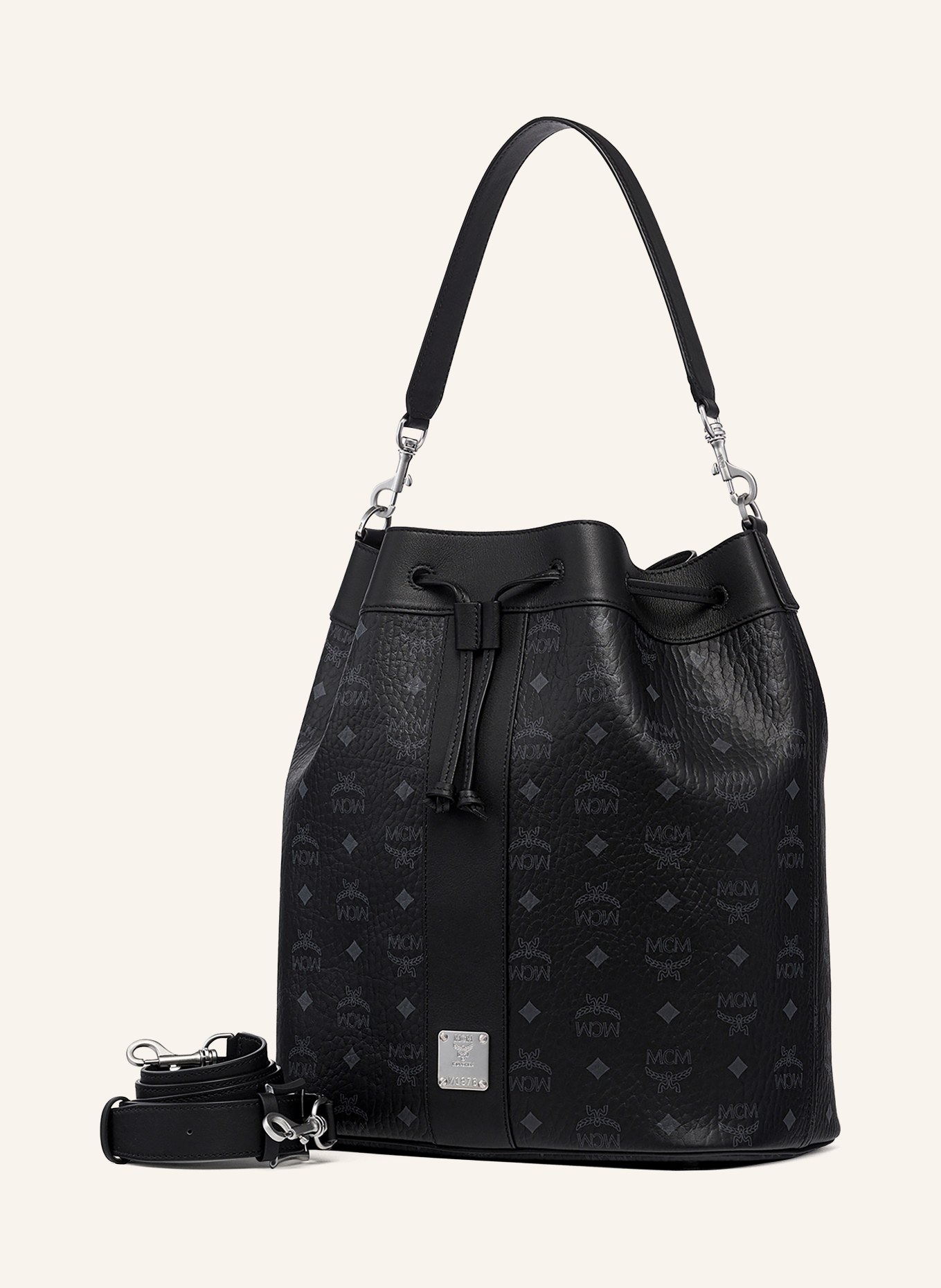 MCM Beuteltasche DESSAU: SCHWARZ