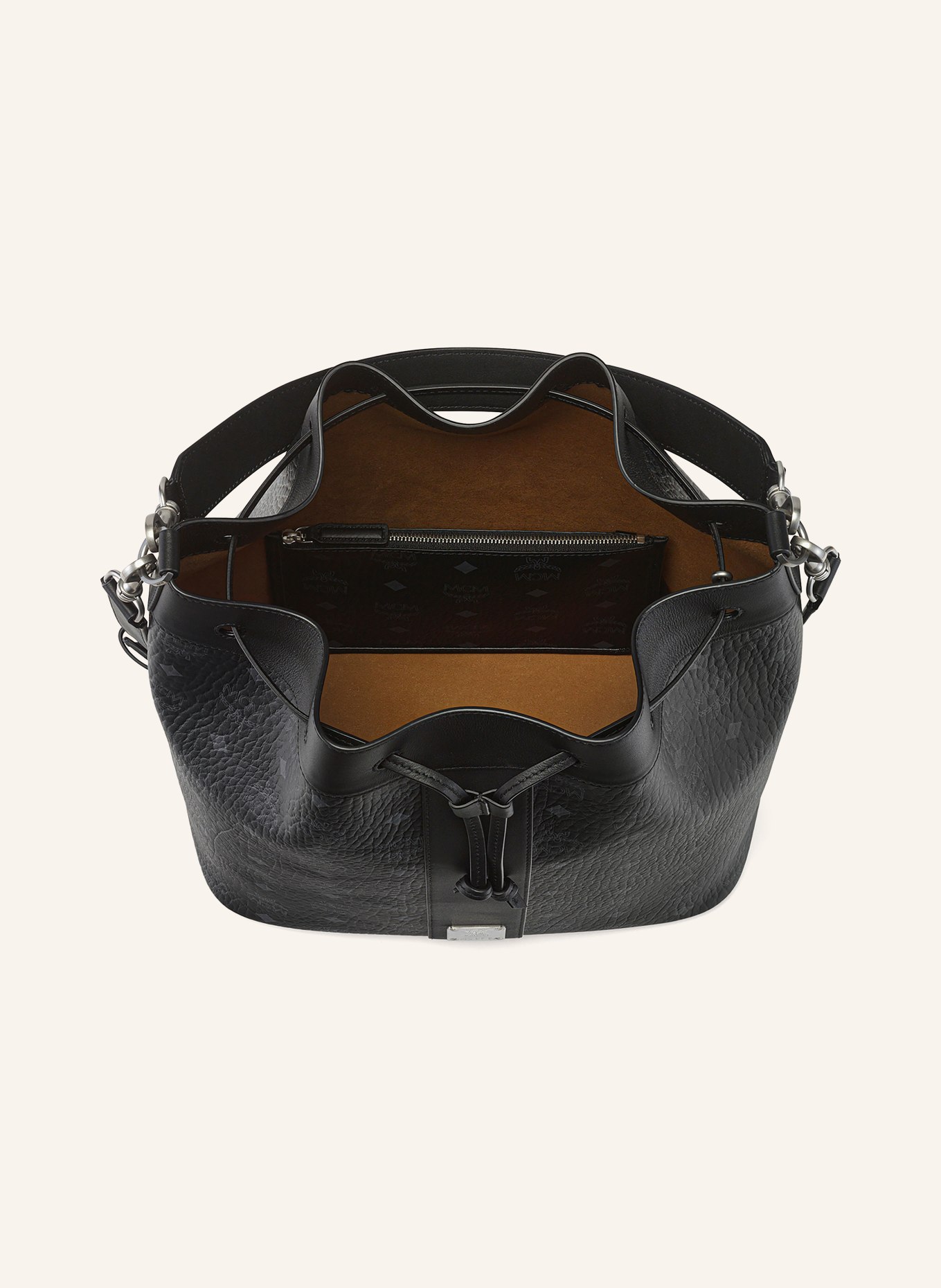 MCM Beuteltasche DESSAU: SCHWARZ