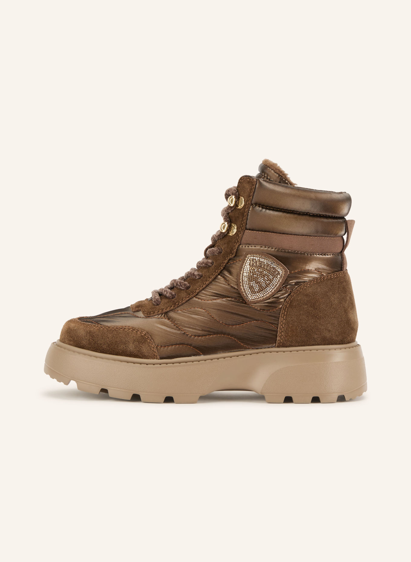 Blauer Veterboots BLANCA: MARRON FONCÉ