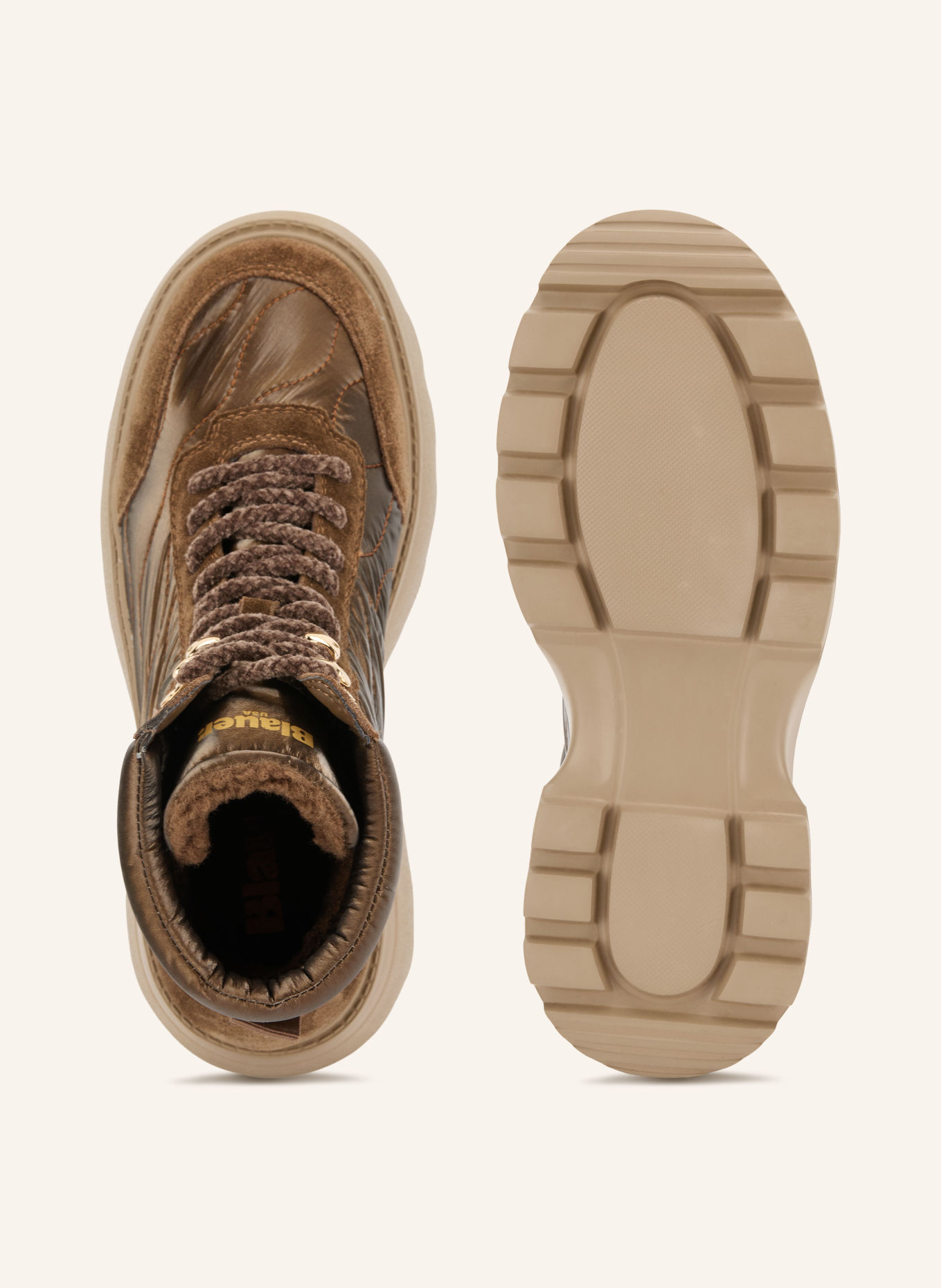 Blauer Veterboots BLANCA: MARRON FONCÉ