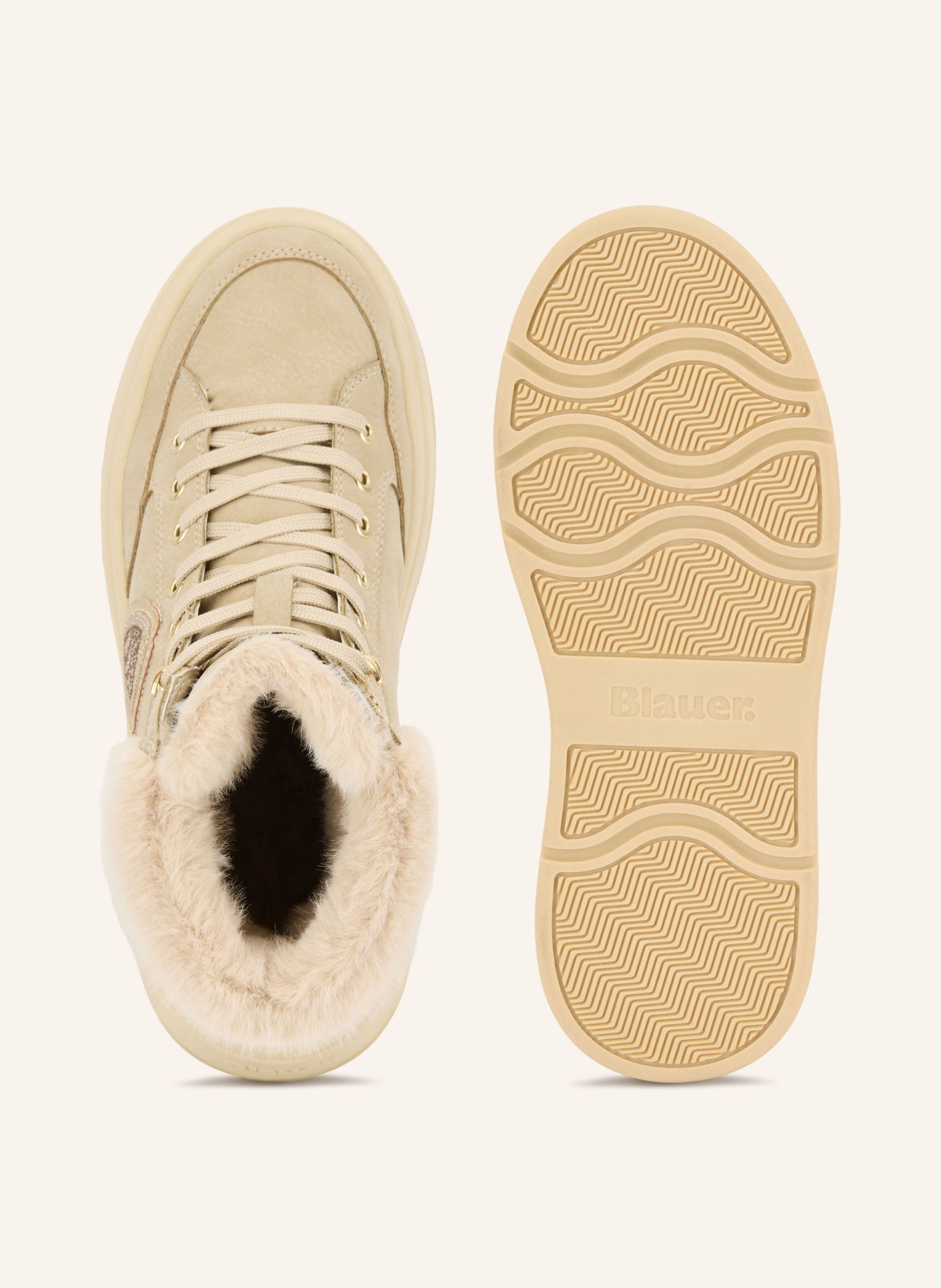 Blauer Sneakers High Top MARIBEL: TAUPE