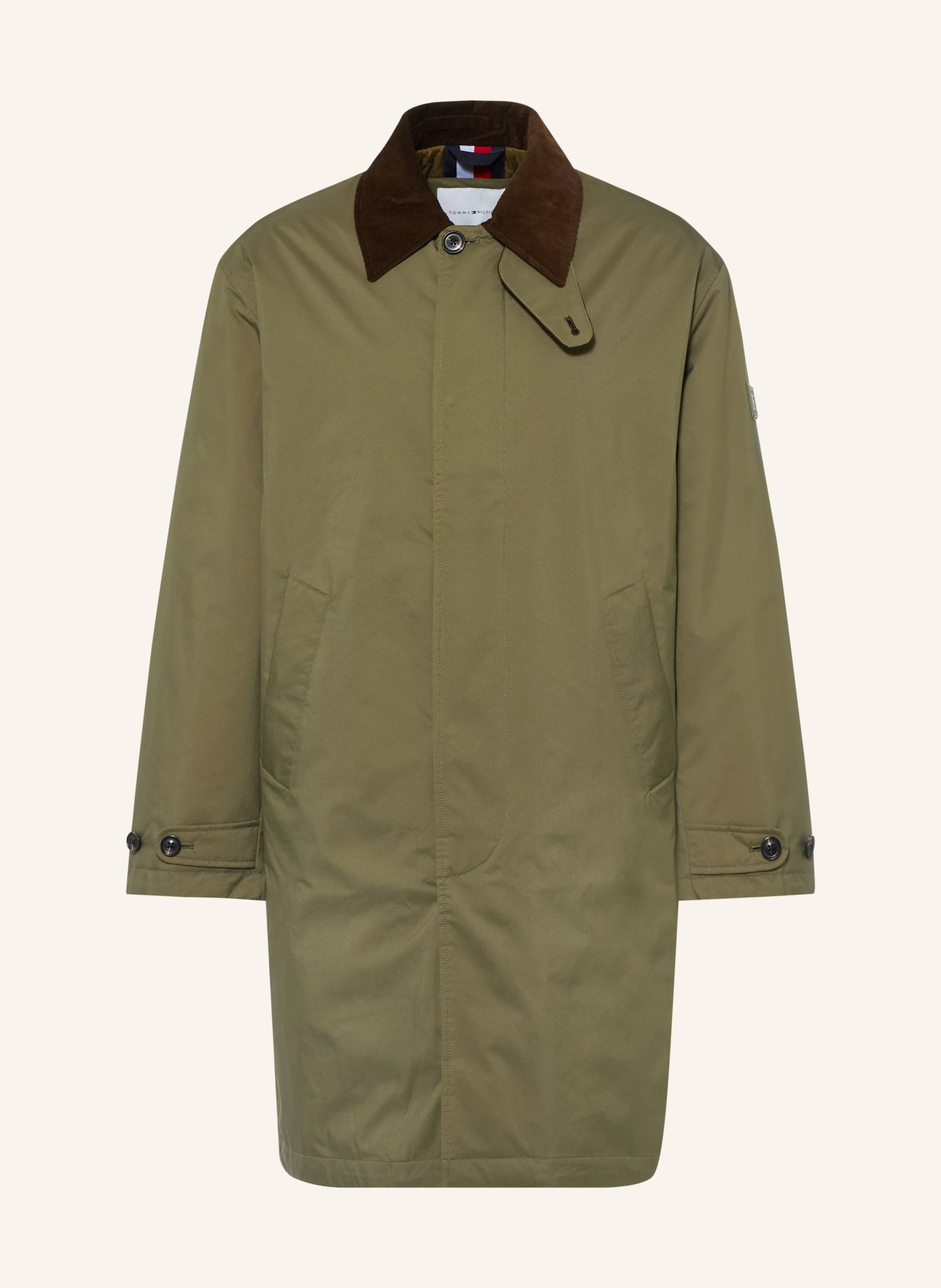 TOMMY HILFIGER Manteau: KAKI / MARRON FONCÉ