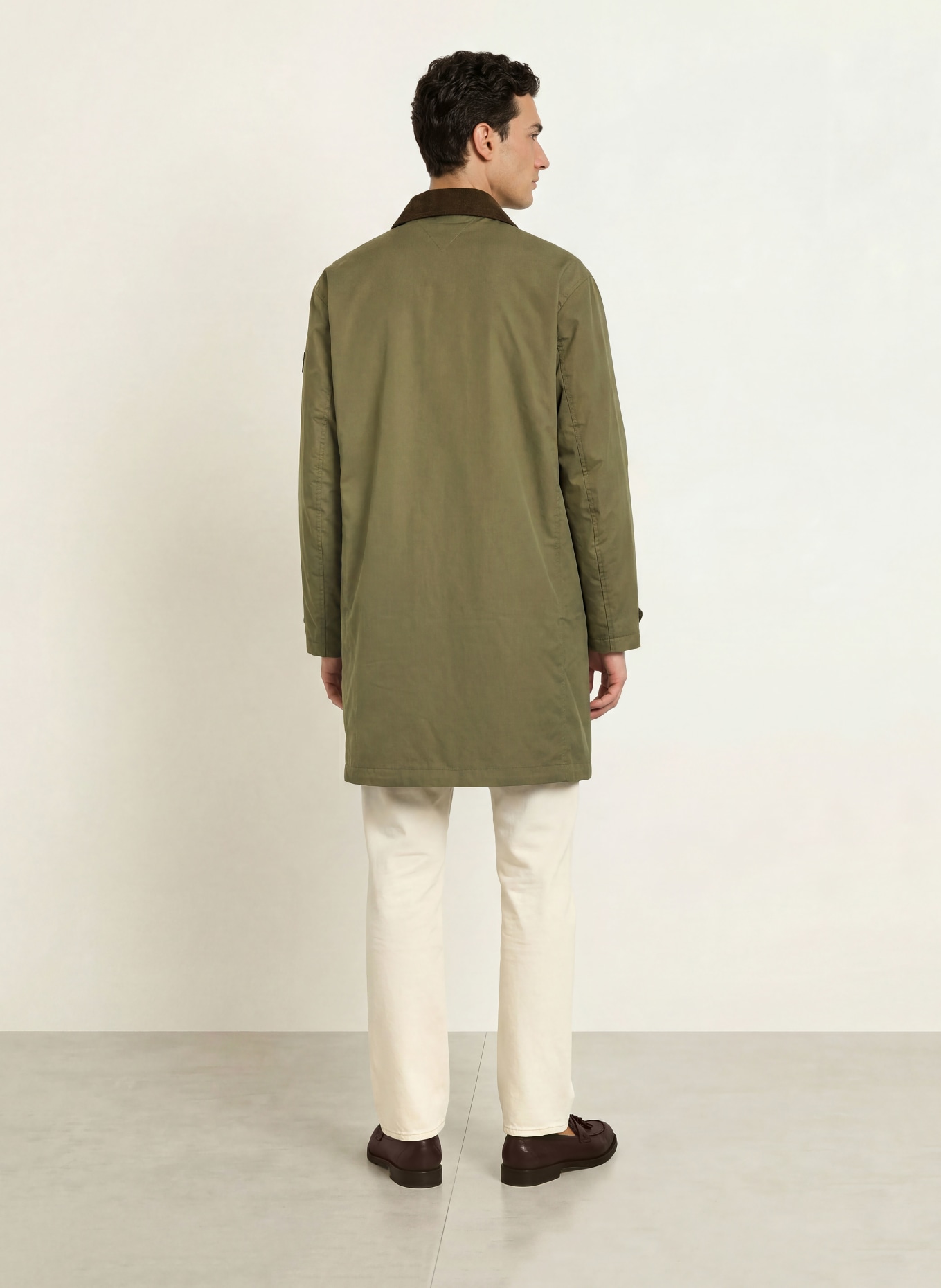 TOMMY HILFIGER Manteau: KAKI / MARRON FONCÉ