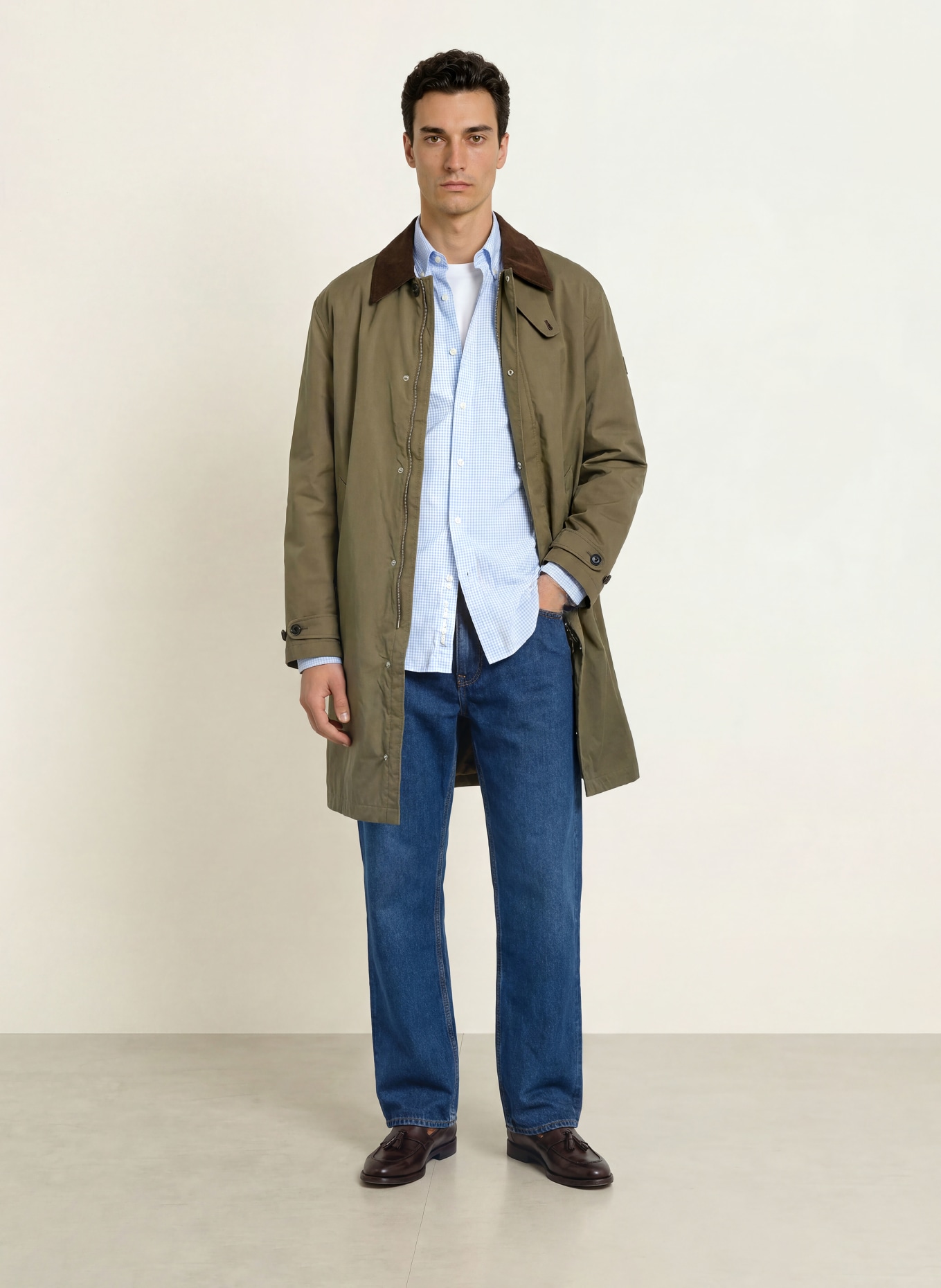 TOMMY HILFIGER Comfort Fit Shirt: LIGHT BLUE / WHITE
