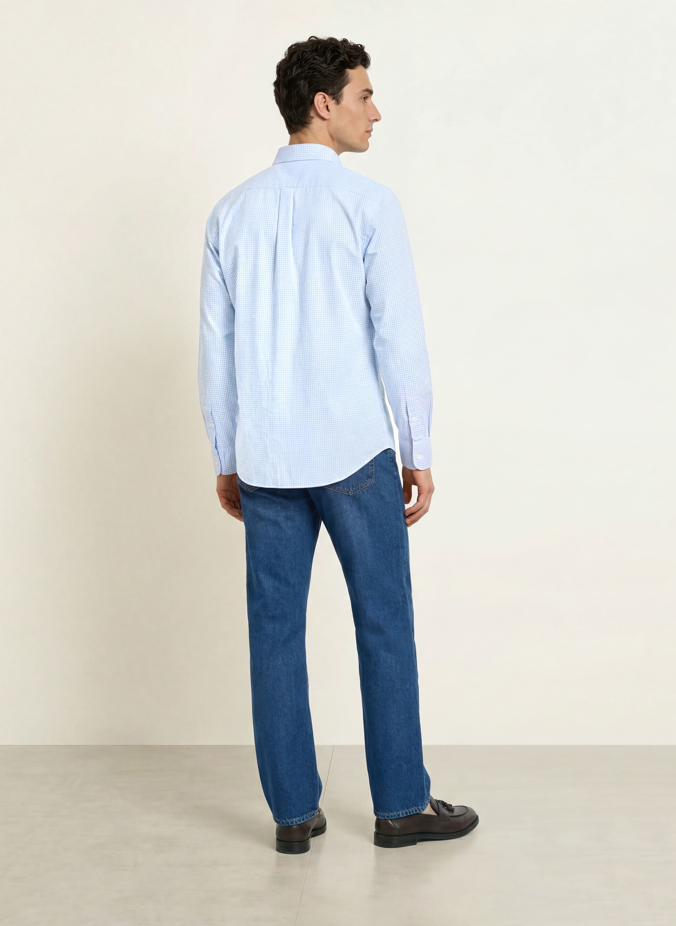 TOMMY HILFIGER Comfort Fit Shirt: LIGHT BLUE / WHITE
