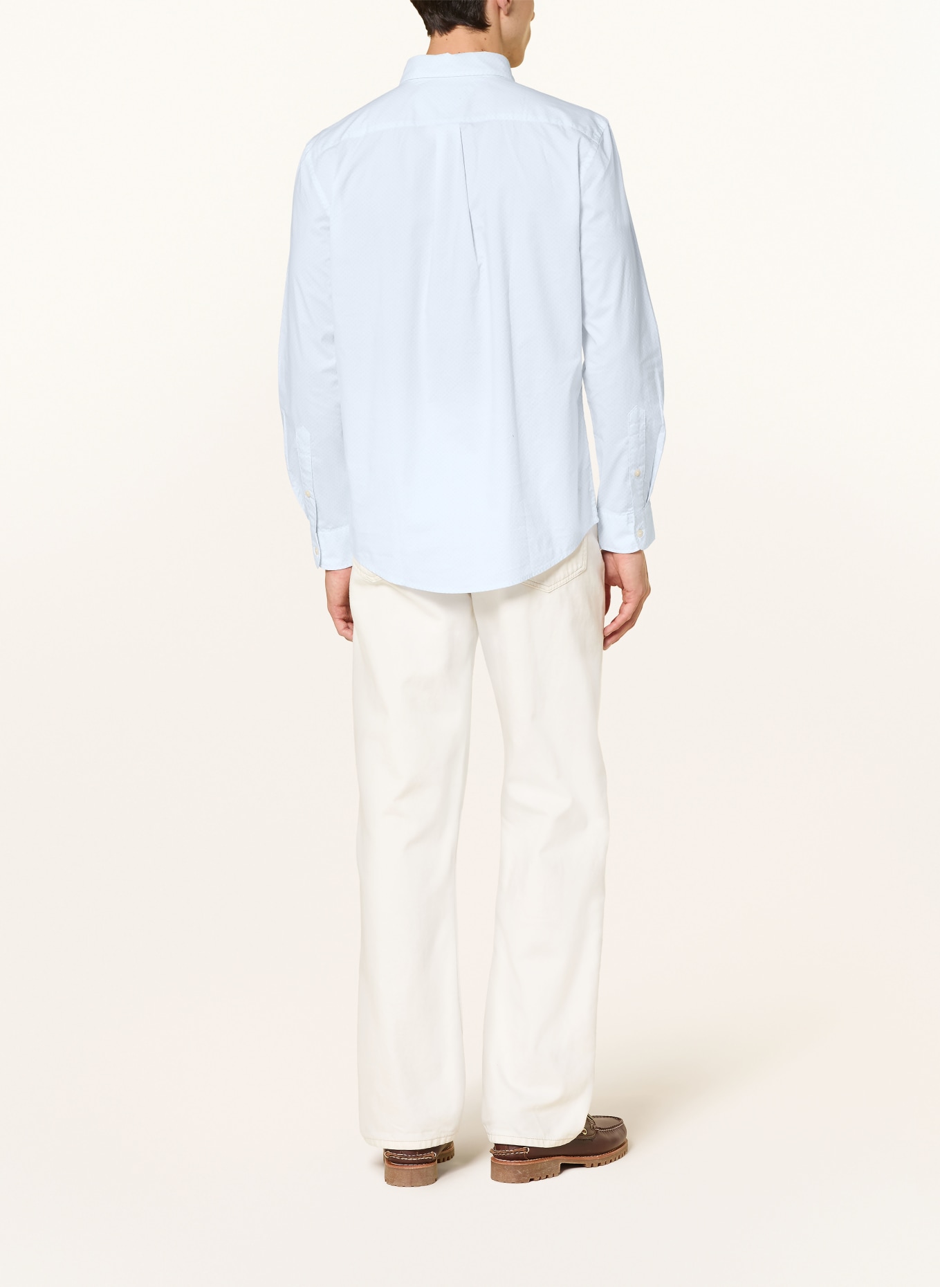 TOMMY HILFIGER Comfort Fit Shirt: LIGHT BLUE / WHITE