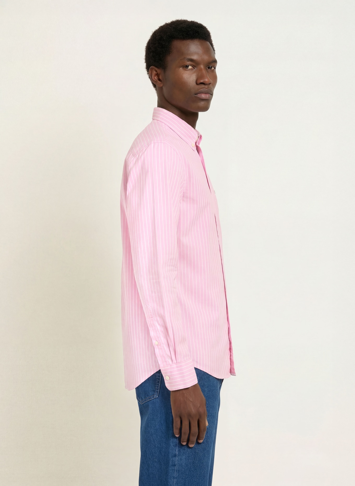 TOMMY HILFIGER Hemd Comfort Fit: ROSA / WEISS