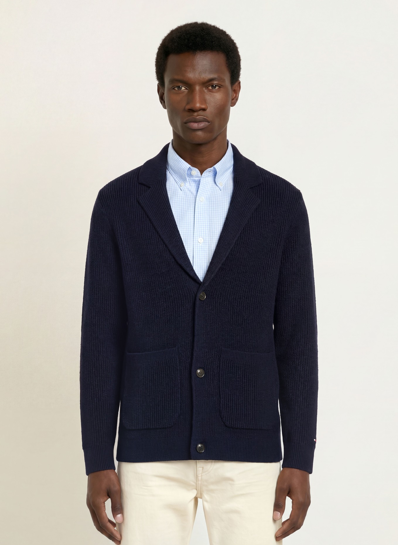 TOMMY HILFIGER Kardigan: GRANATOWY