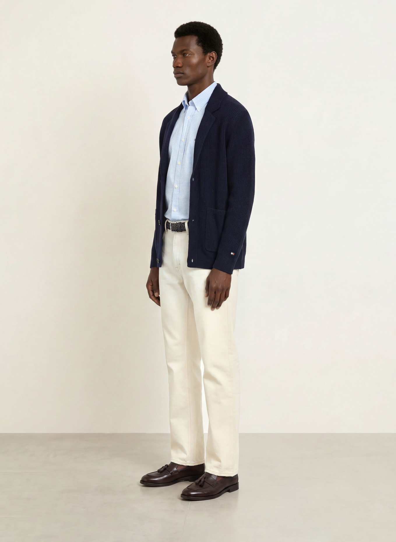 TOMMY HILFIGER Kardigan: GRANATOWY