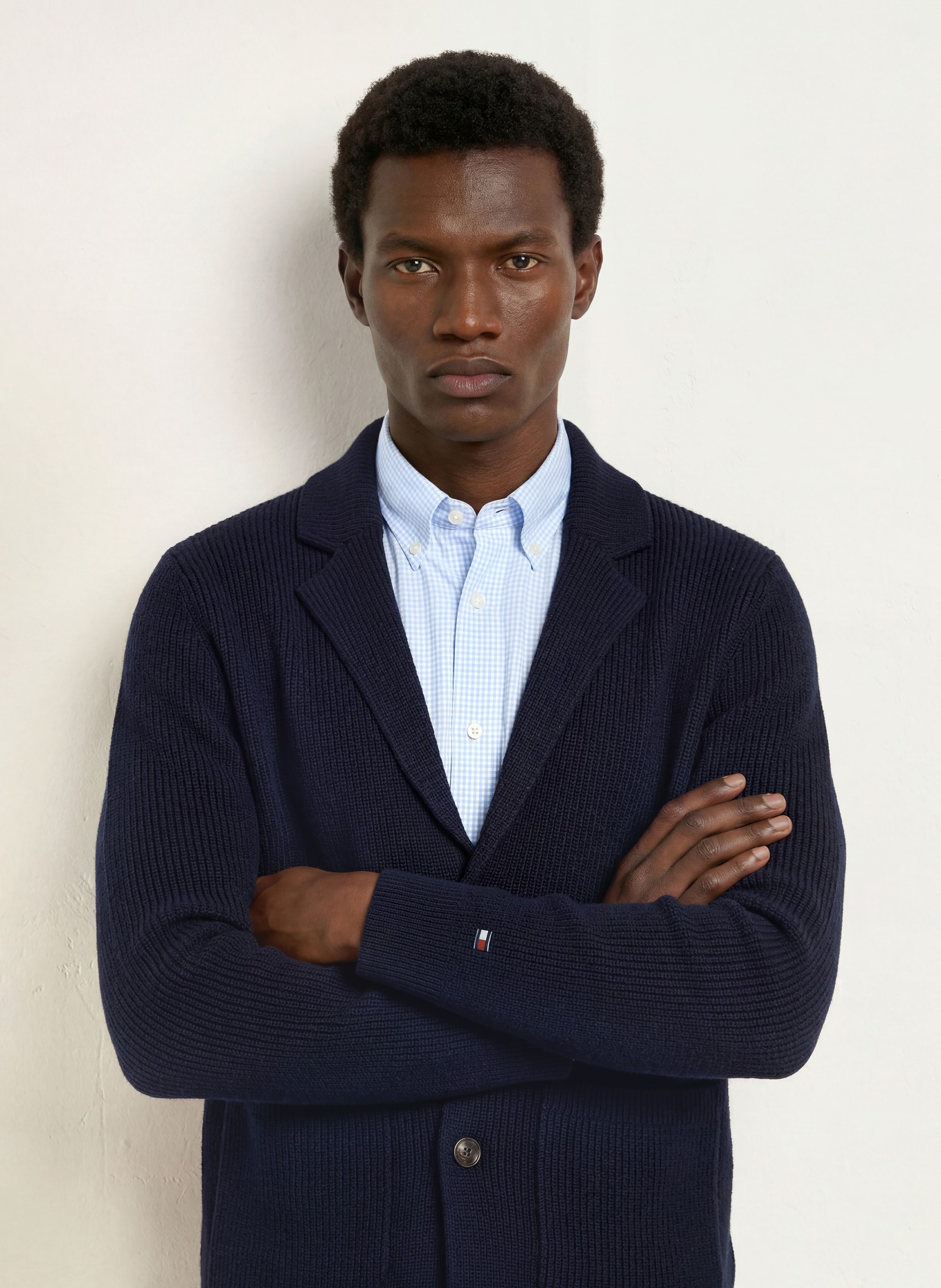 TOMMY HILFIGER Kardigan: GRANATOWY