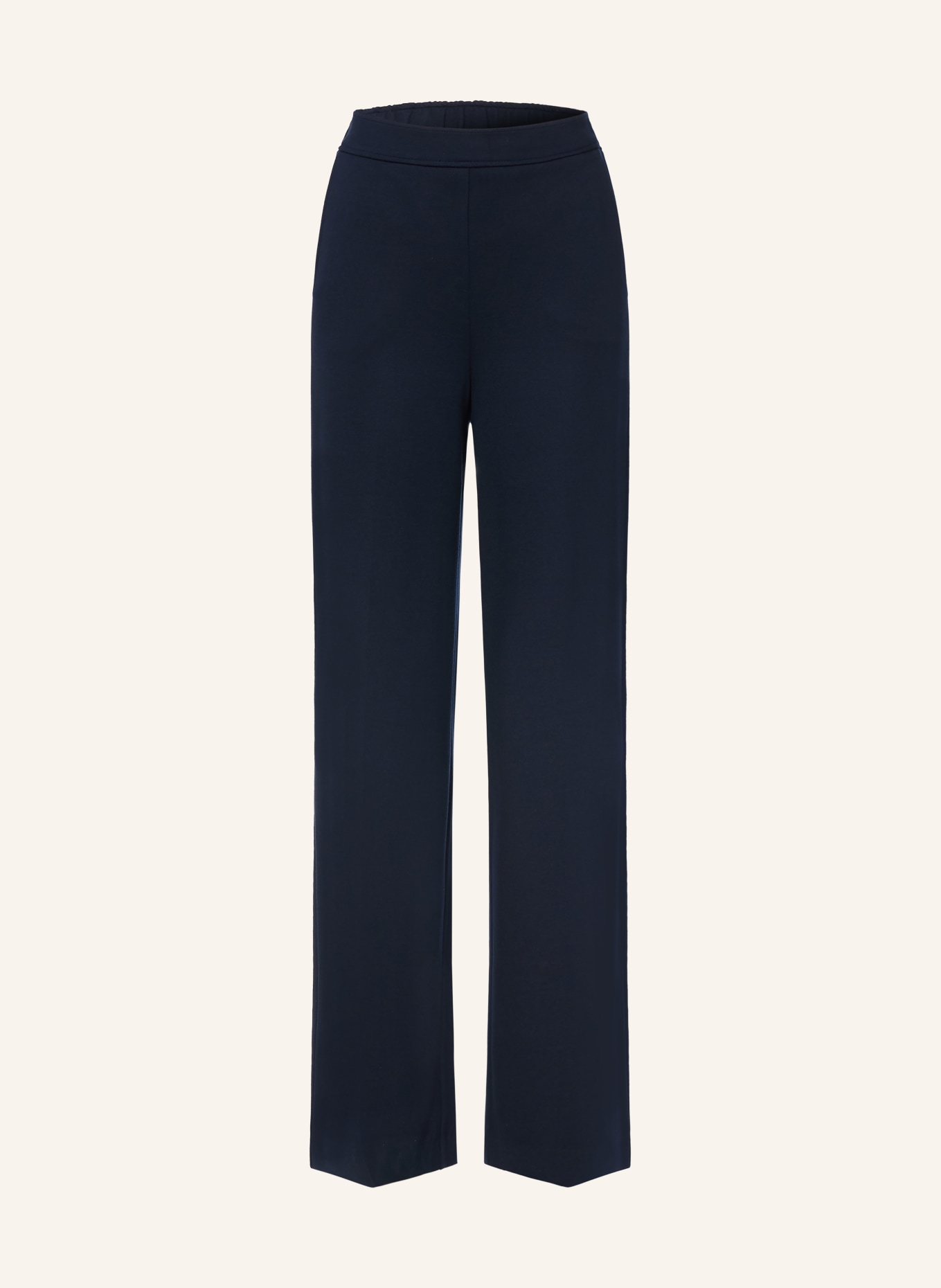 MORE & MORE Marlenehose aus Jersey: DUNKELBLAU