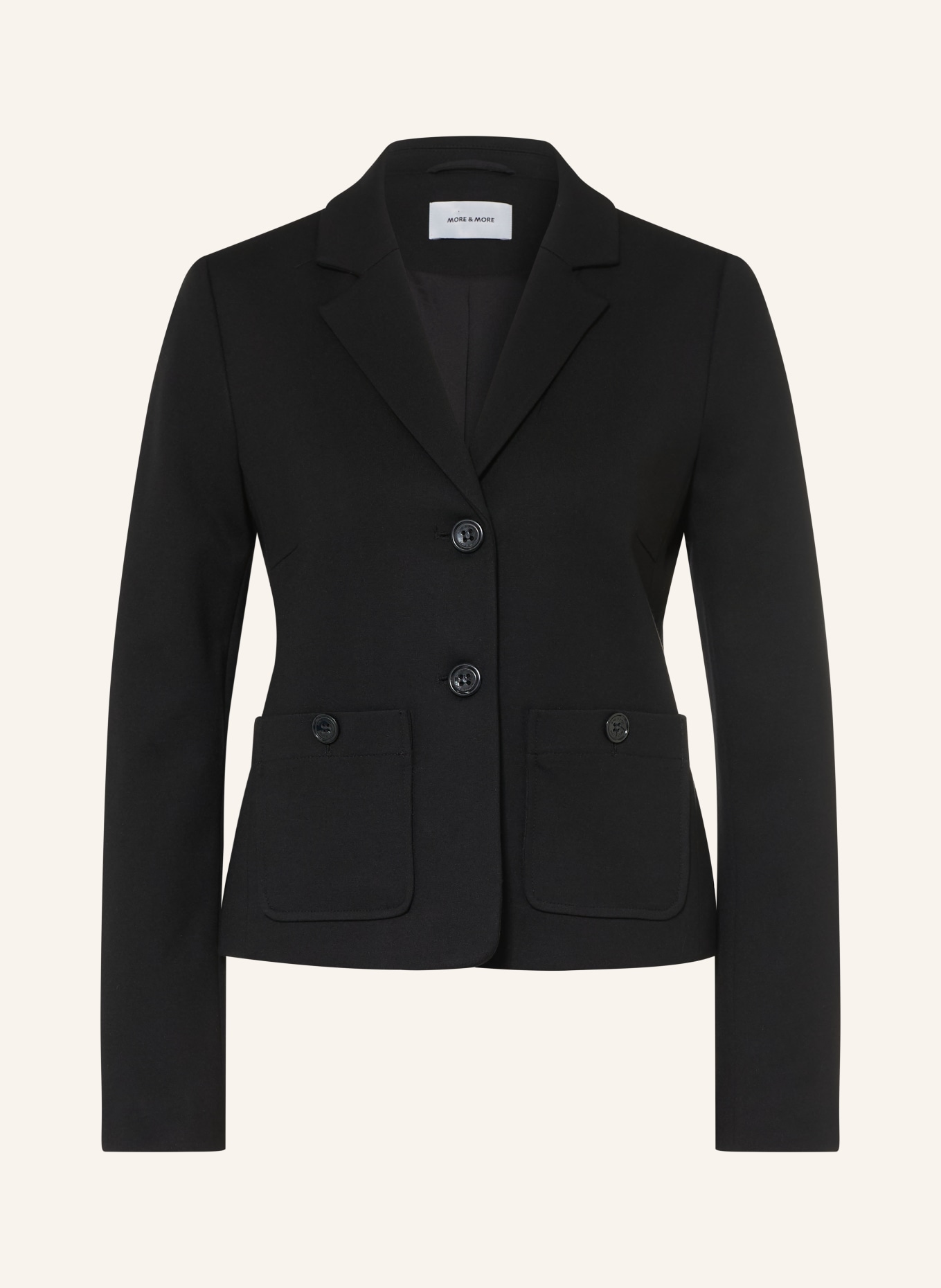 MORE & MORE Blazer: ZWART
