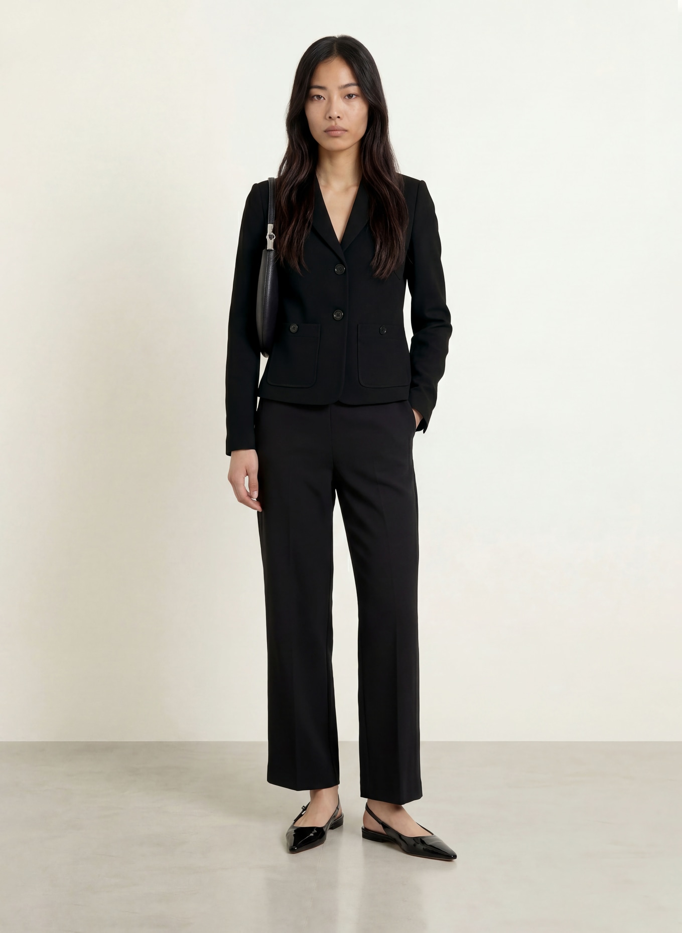 MORE & MORE Blazer: ZWART