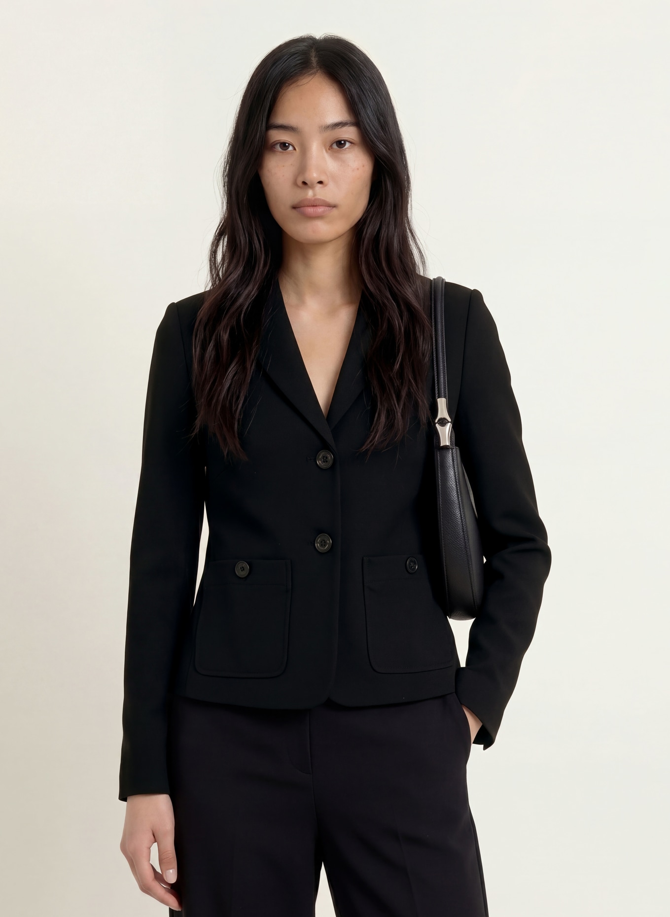 MORE & MORE Blazer: ZWART
