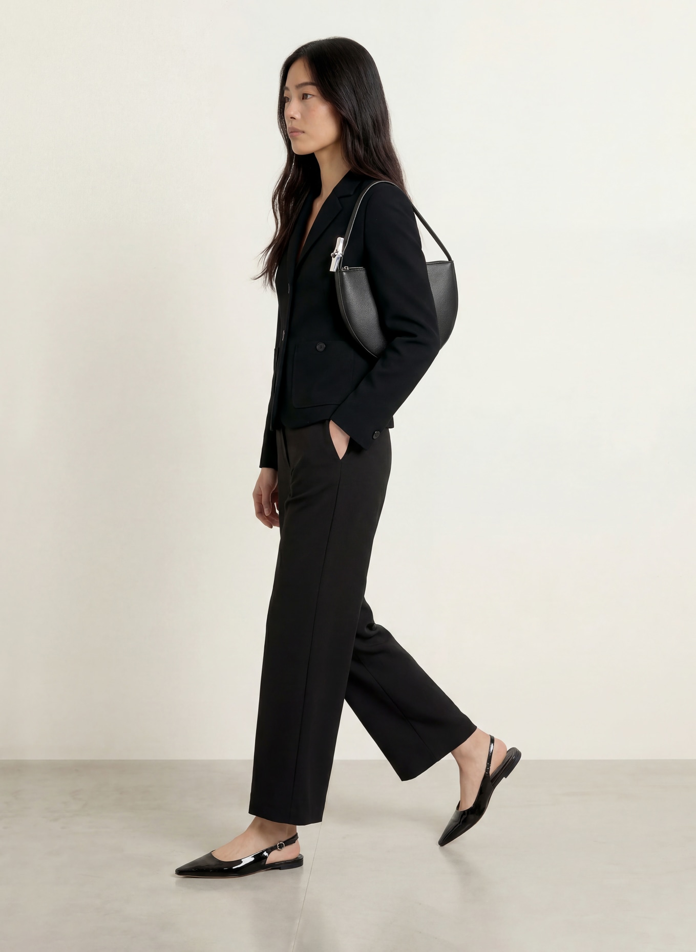 MORE & MORE Blazer: ZWART
