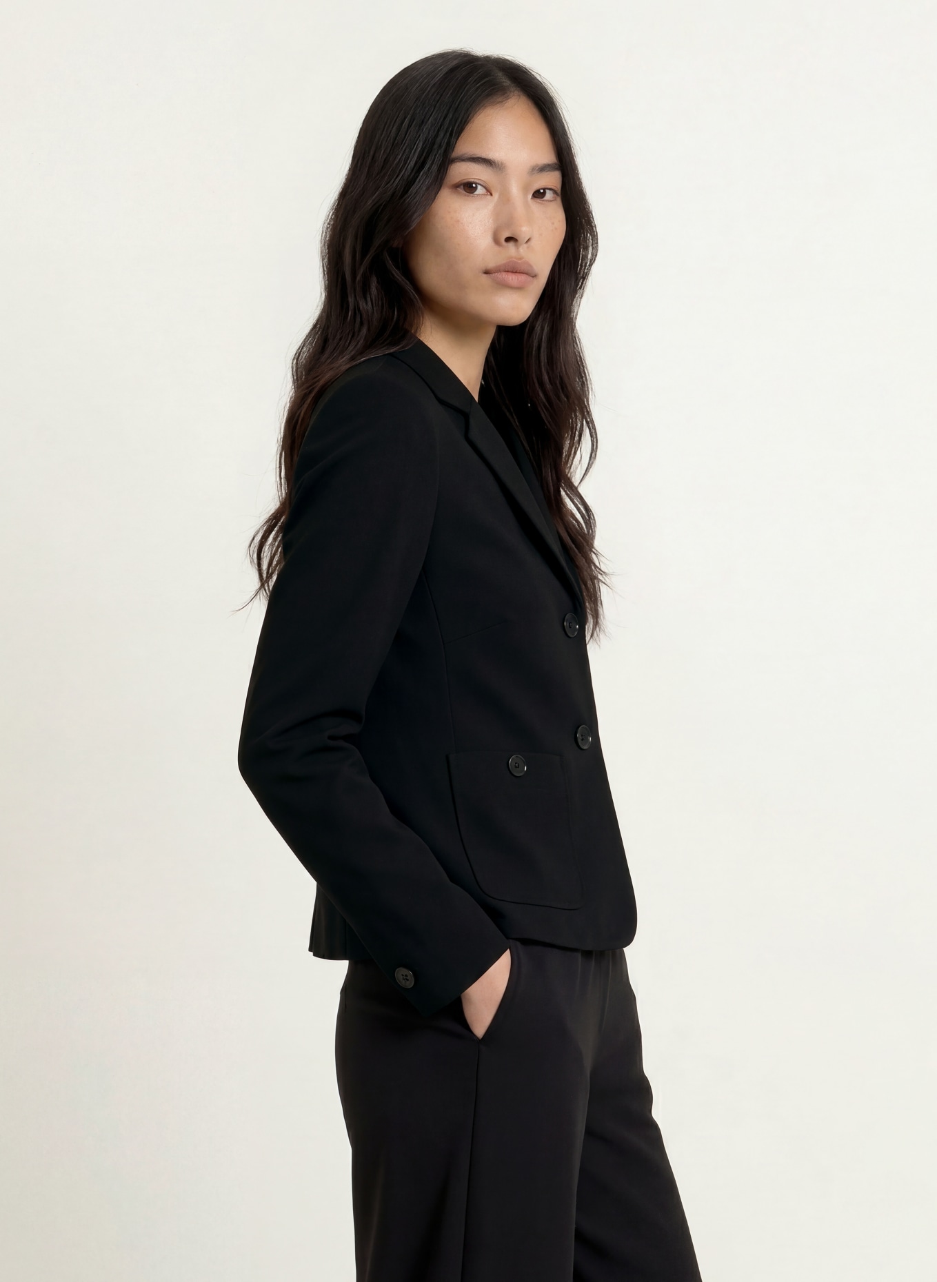 MORE & MORE Blazer: ZWART