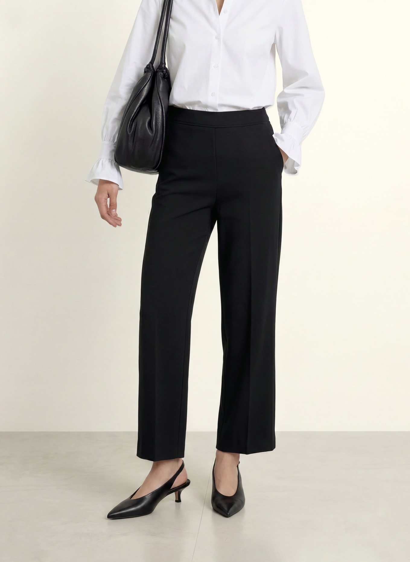 MORE & MORE Jersey-Culotte: SCHWARZ