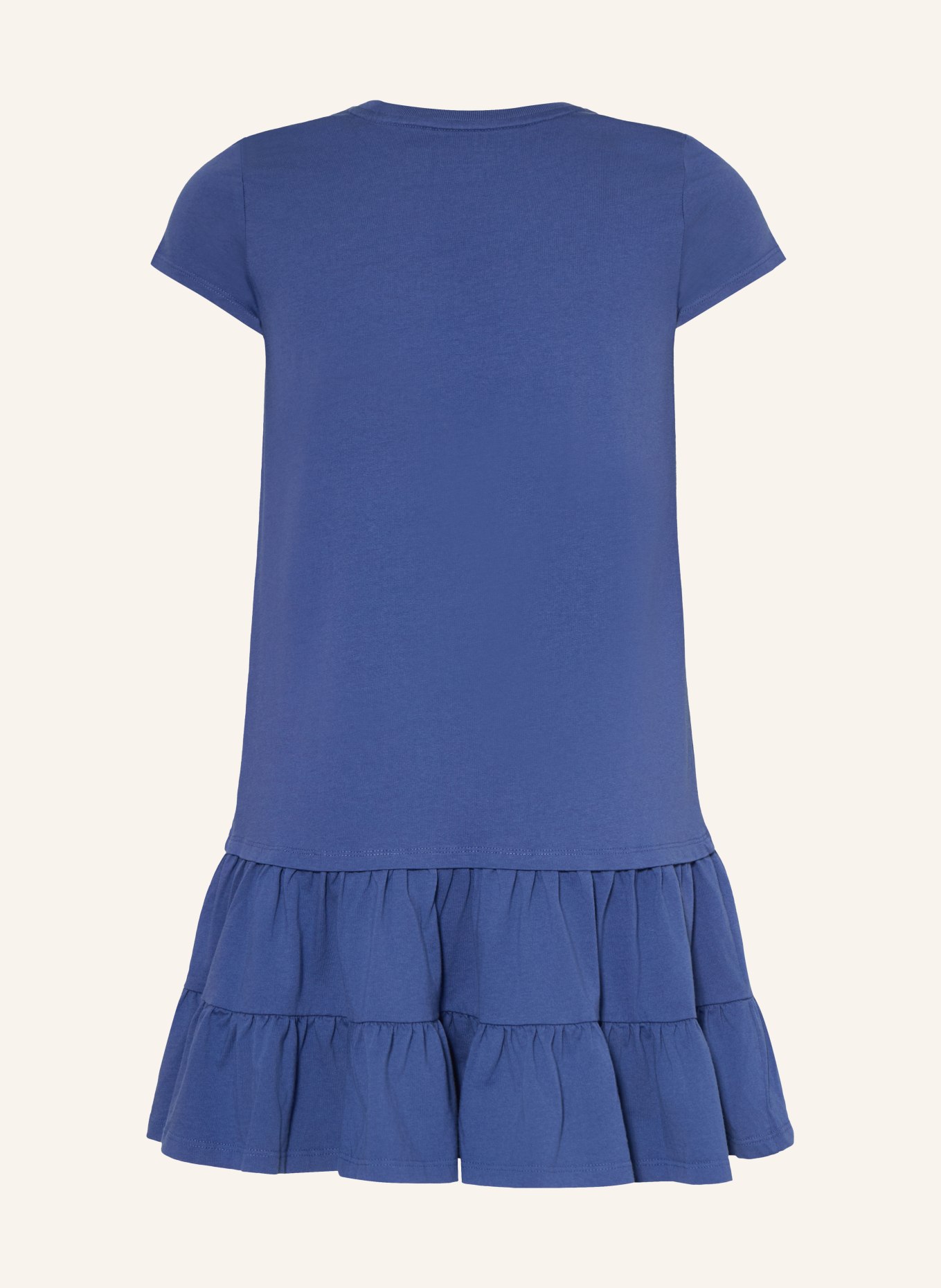 POLO RALPH LAUREN Jerseykleid: BLAU / COGNAC / BRAUN