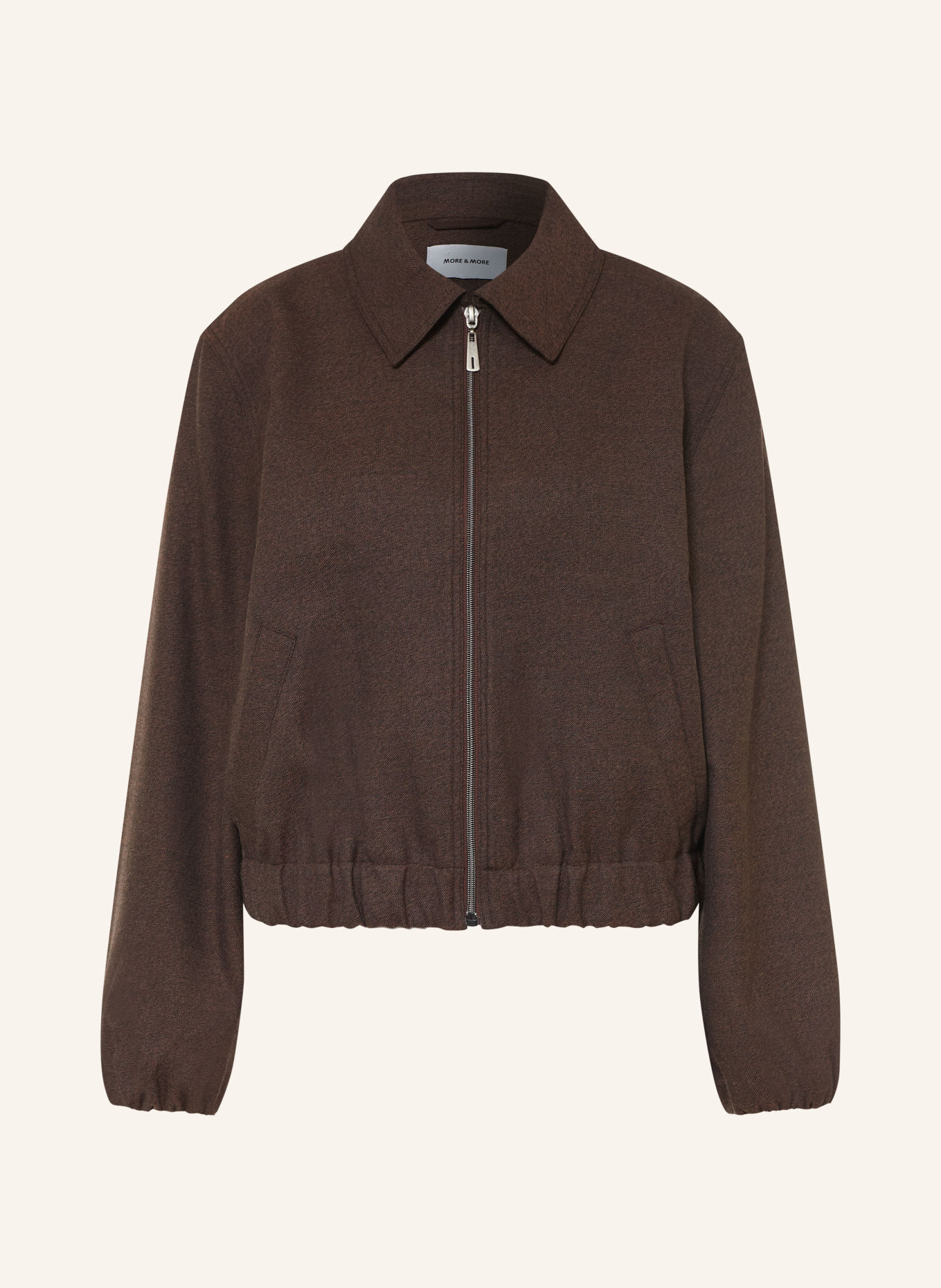 MORE & MORE Bomber jacket: DARK BROWN