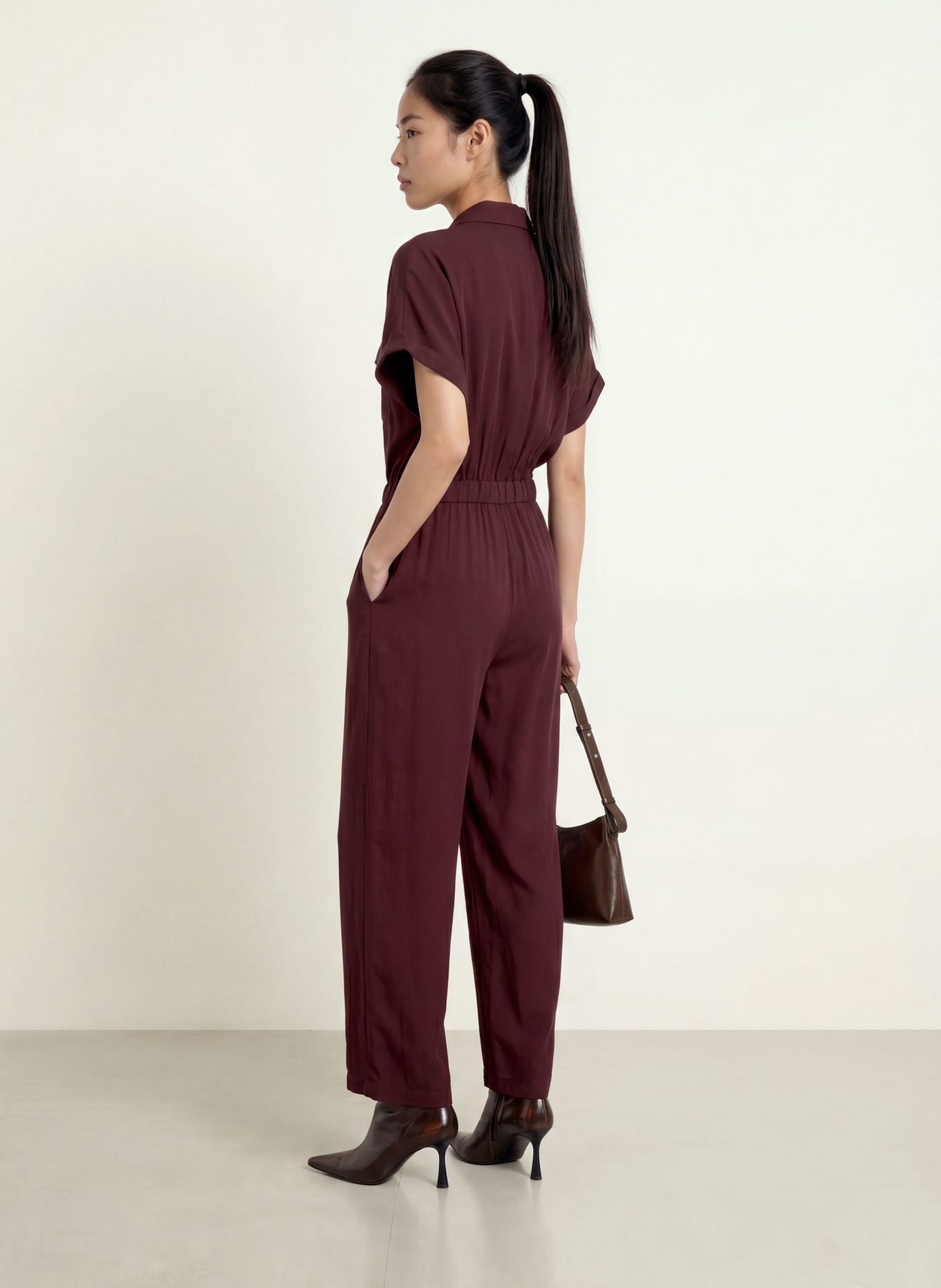 MORE & MORE Jumpsuit: DARK RED