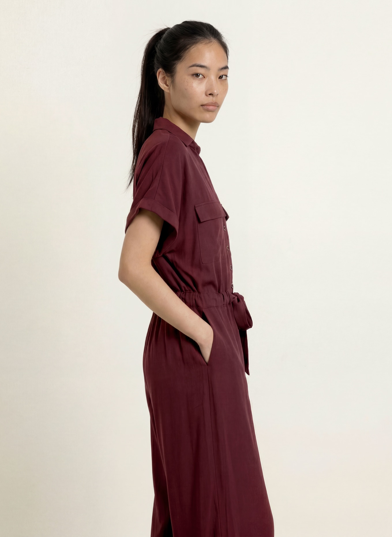 MORE & MORE Jumpsuit: DARK RED