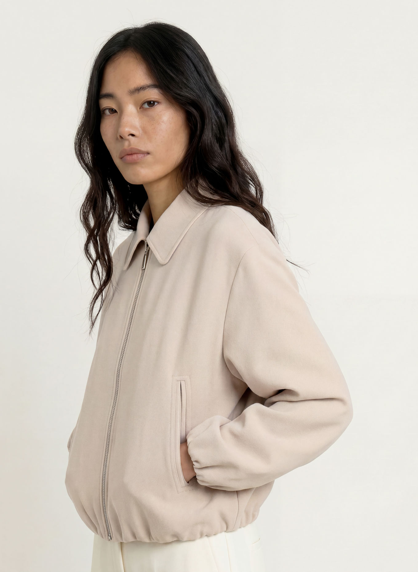 MORE & MORE Sweatjacke: BEIGE