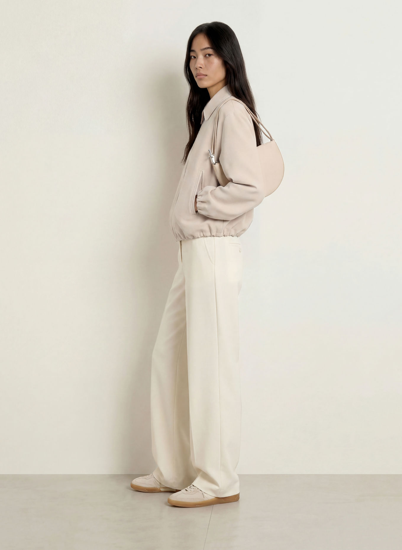 MORE & MORE Sweatjacke: BEIGE