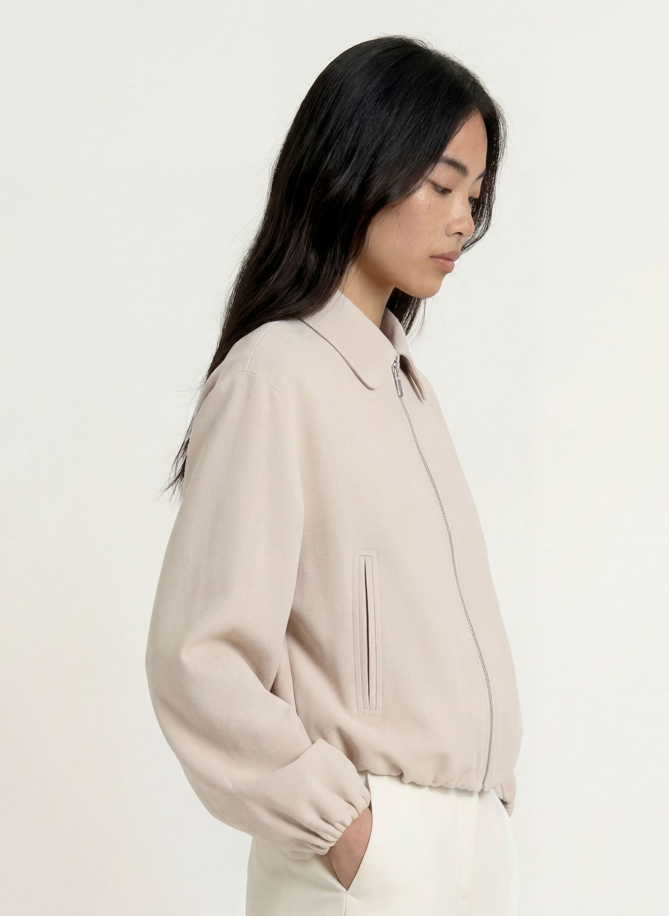 MORE & MORE Sweatjacke: BEIGE