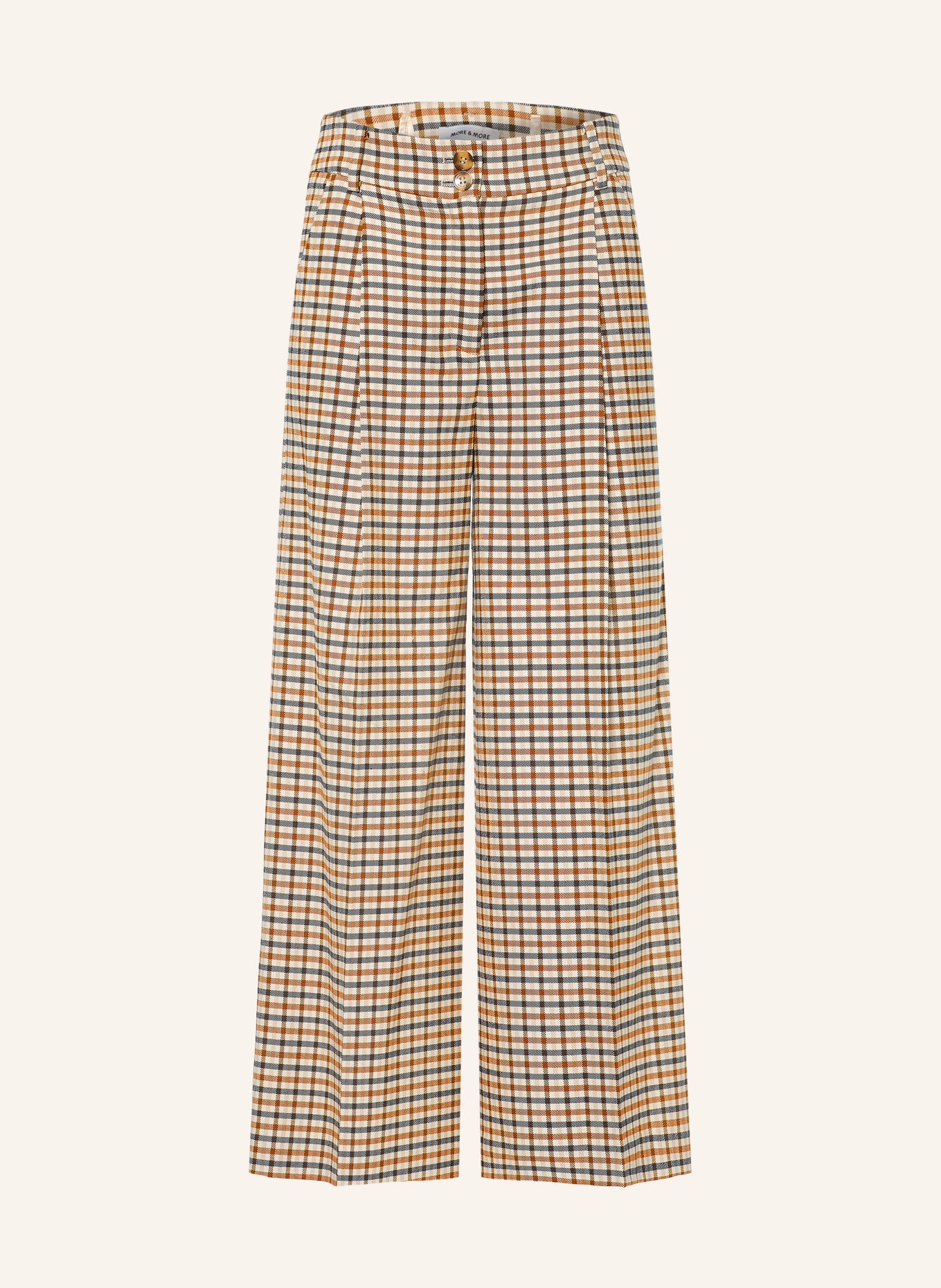 MORE & MORE Culotte: COGNAC / BEIGE / DONKERBLAUW