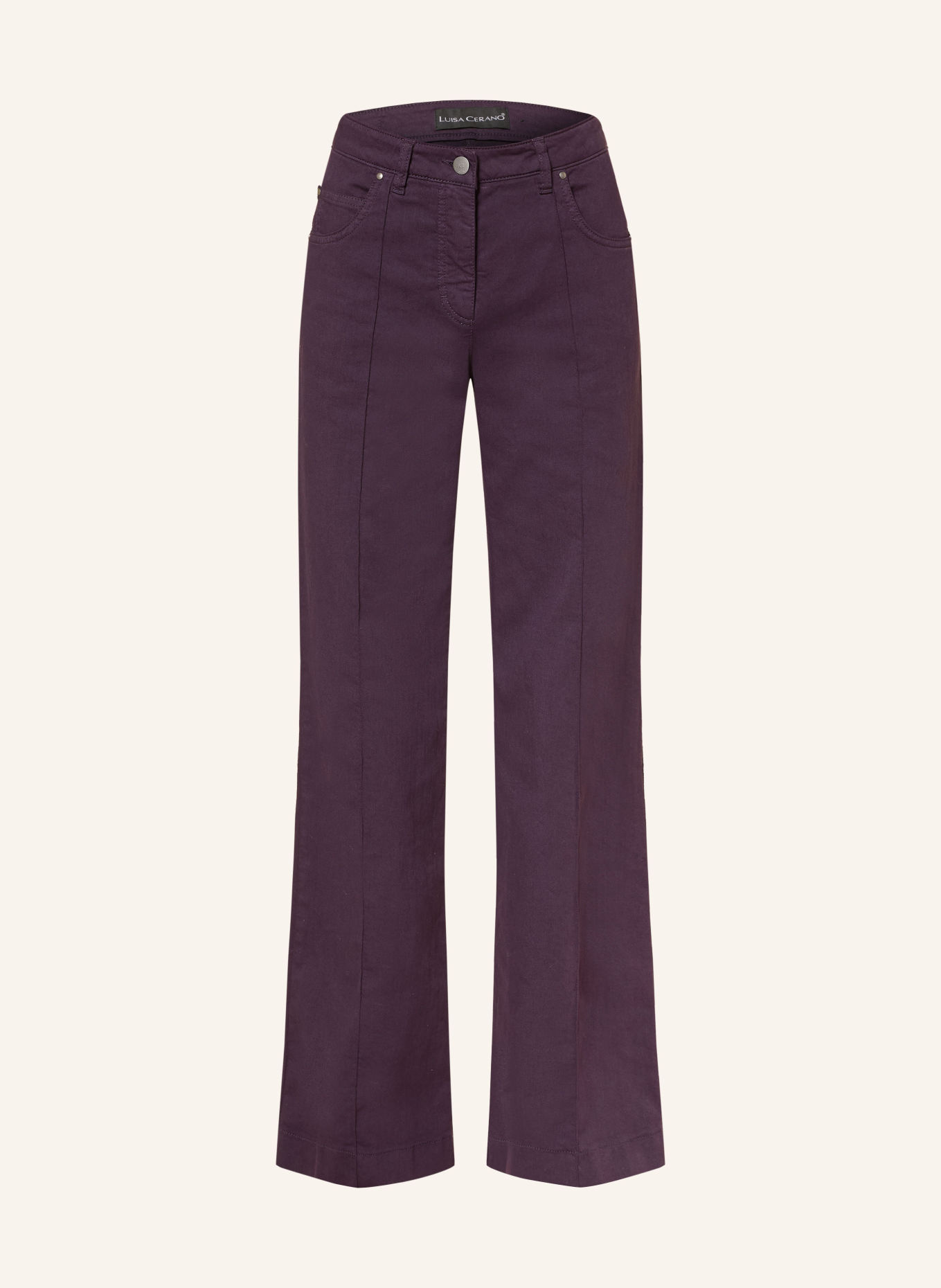 LUISA CERANO Flared jeans: 892 plum