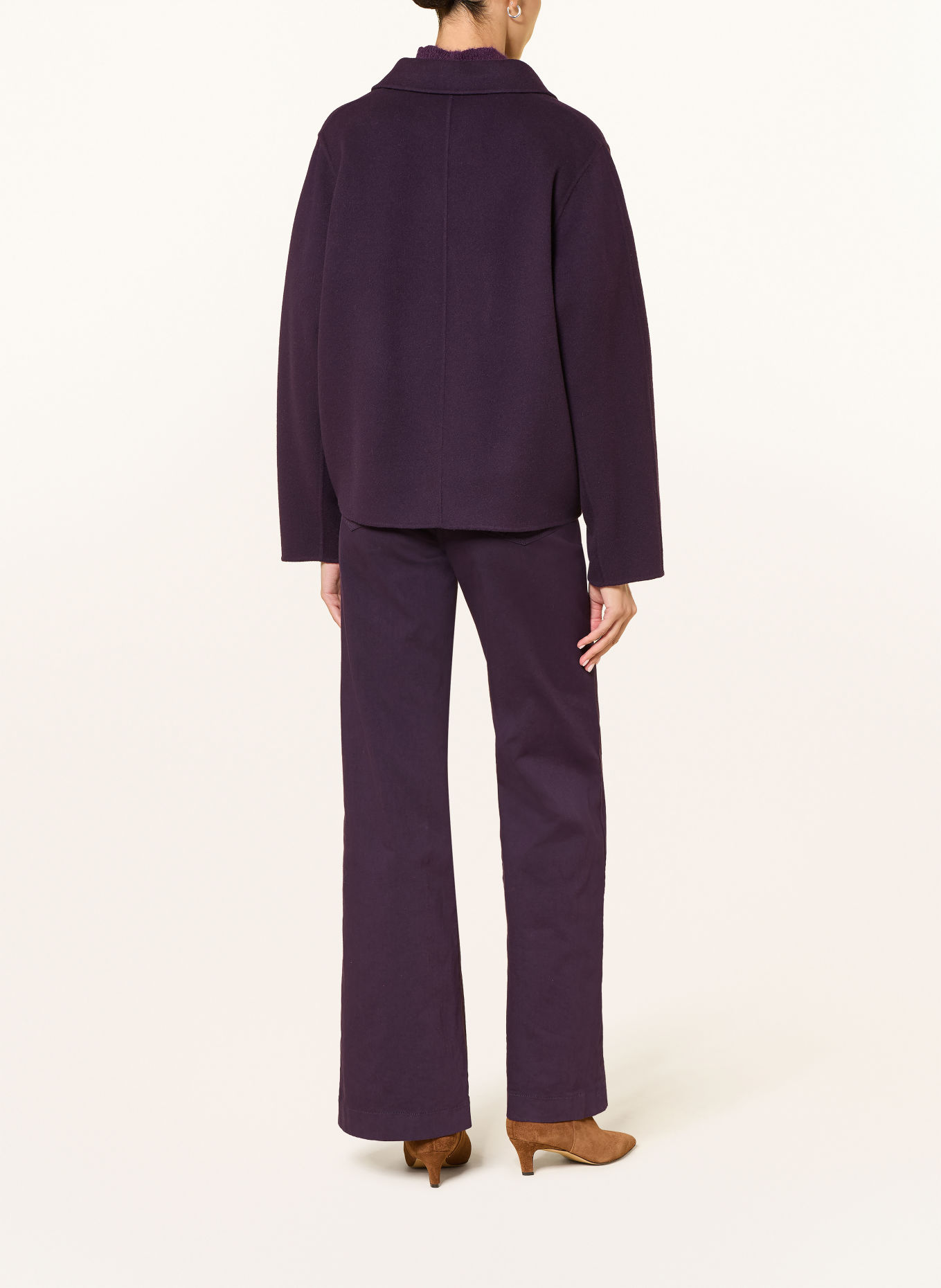 LUISA CERANO Flared jeans: 892 plum