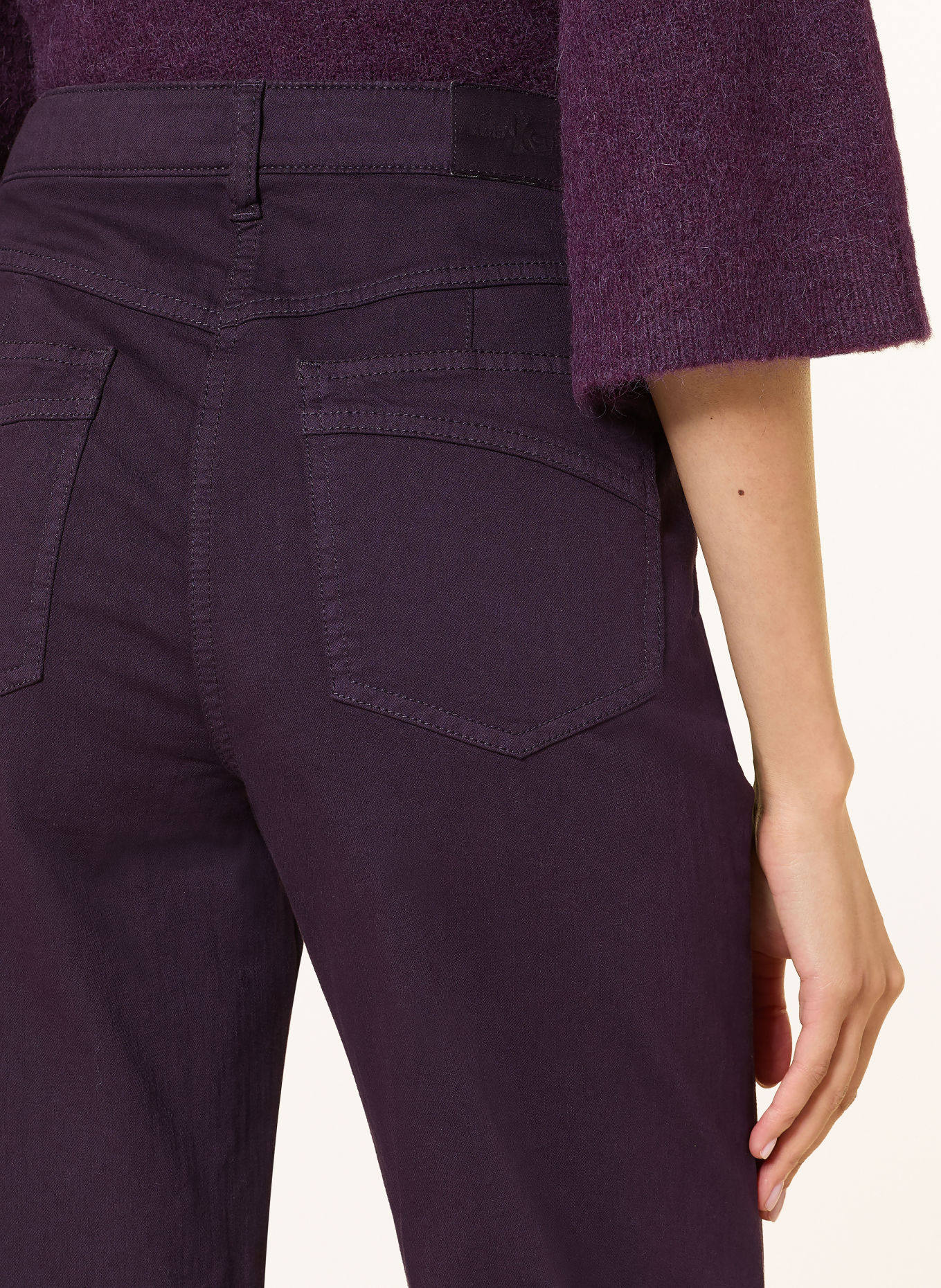 LUISA CERANO Flared jeans: 892 plum