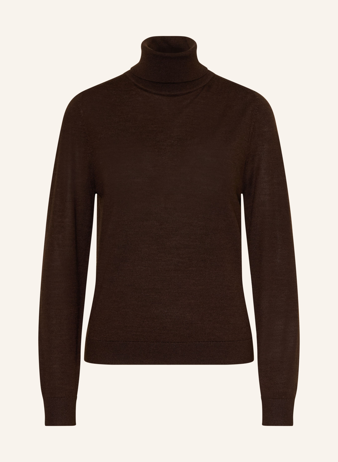 LUISA CERANO Rollkragenpullover: DUNKELBRAUN