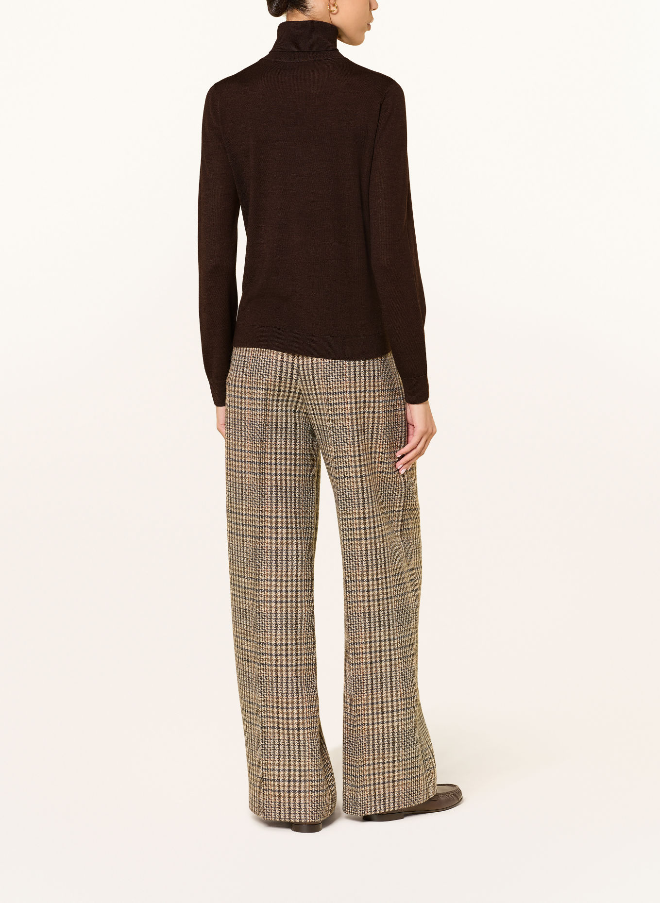 LUISA CERANO Rollkragenpullover: DUNKELBRAUN