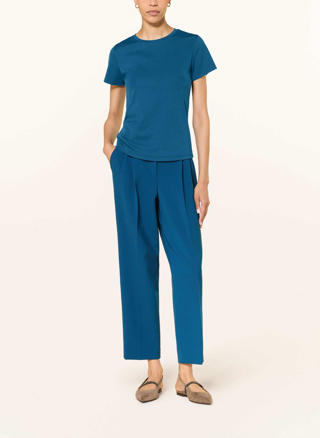 LUISA CERANO T-shirt: BLEU PÉTROLE