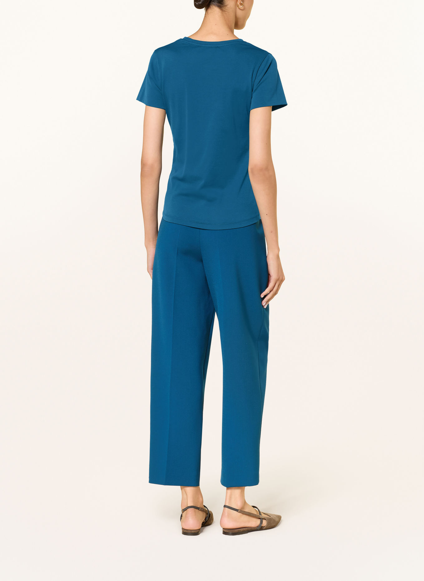 LUISA CERANO T-shirt: BLEU PÉTROLE